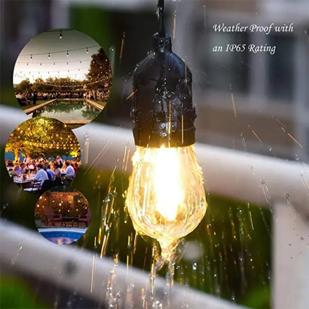 Forlife Güneş Enerjili Solar 10 Adet Led Ampullü 10 Metre Led Işık Seti