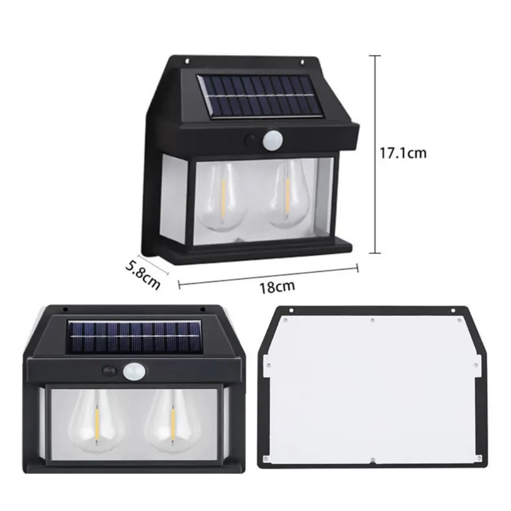 24Watt Güneş Enerjili Solar Dekoratif Duvar Apliği