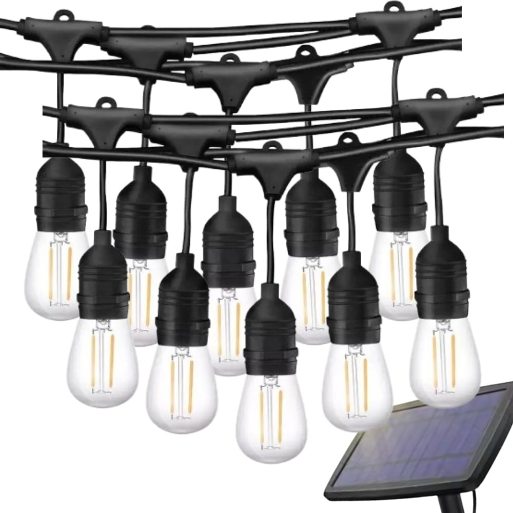 Forlife Güneş Enerjili Solar 10 Adet Led Ampullü 10 Metre Led Işık Seti