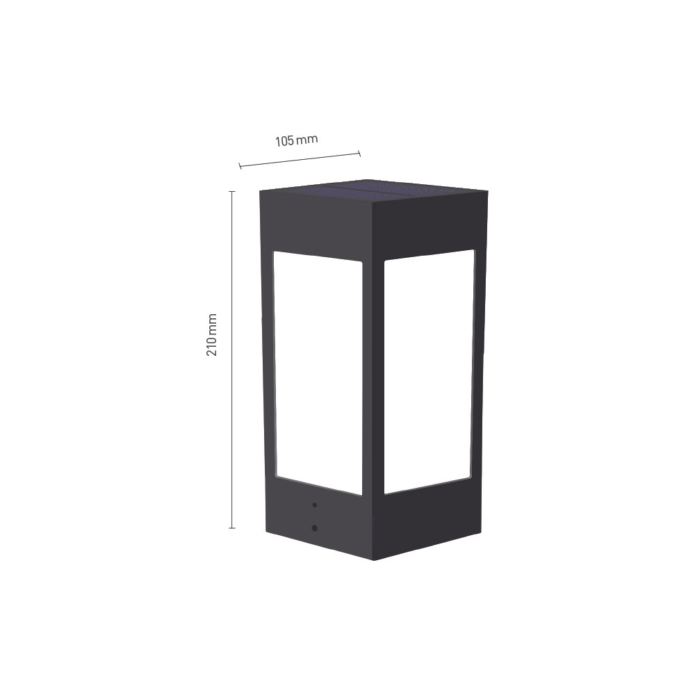 10W Solar Fonksiyonel Bahçe Armatürü FL-3231