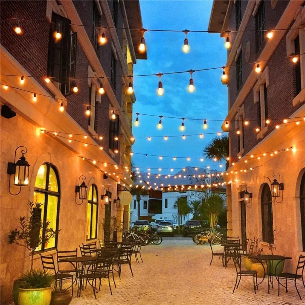 Forlife Güneş Enerjili Solar 10 Adet Led Ampullü 10 Metre Led Işık Seti