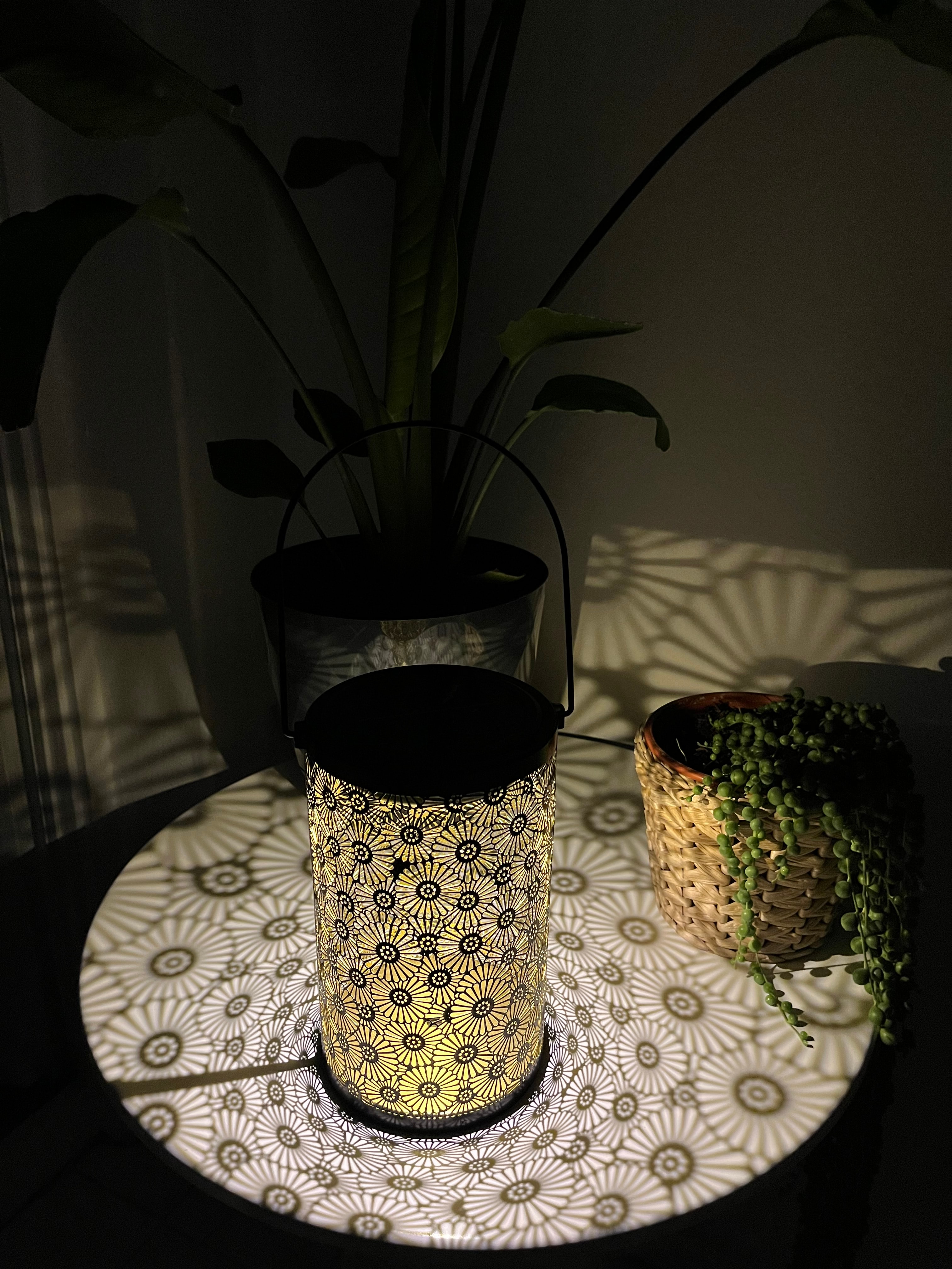 10Watt Çiçek Desenli Güneş Enerjili Solar Dekoratif Bahçe Armatürü