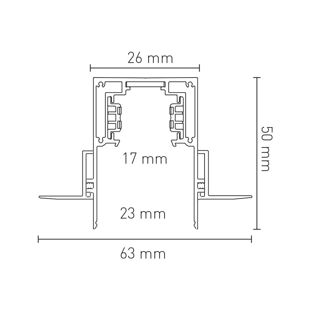 1 Metre Sıva Altı Magnet Ray FL-5541
