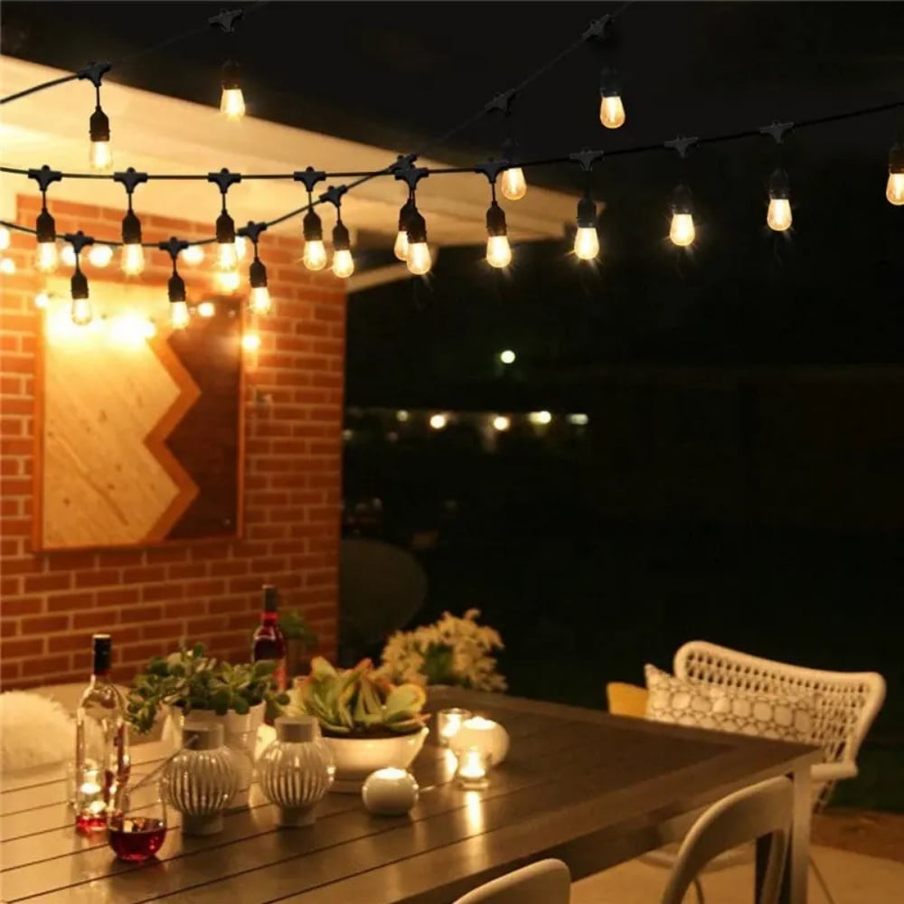 Forlife Güneş Enerjili Solar 10 Adet Led Ampullü 10 Metre Led Işık Seti
