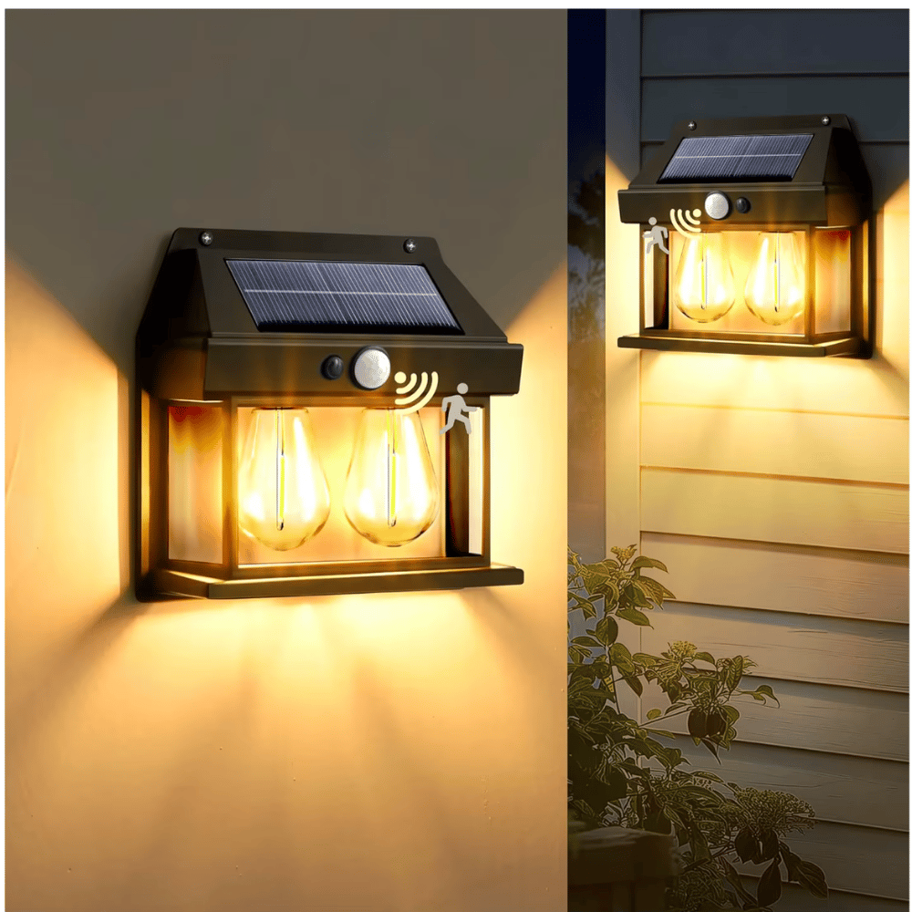 24Watt Güneş Enerjili Solar Dekoratif Duvar Apliği