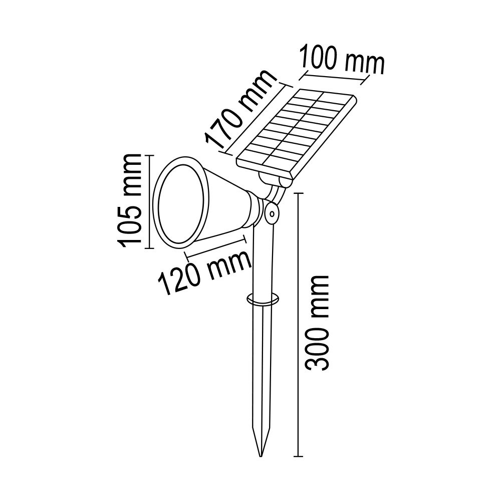 15W Solar Çim Armatürü FL-3121