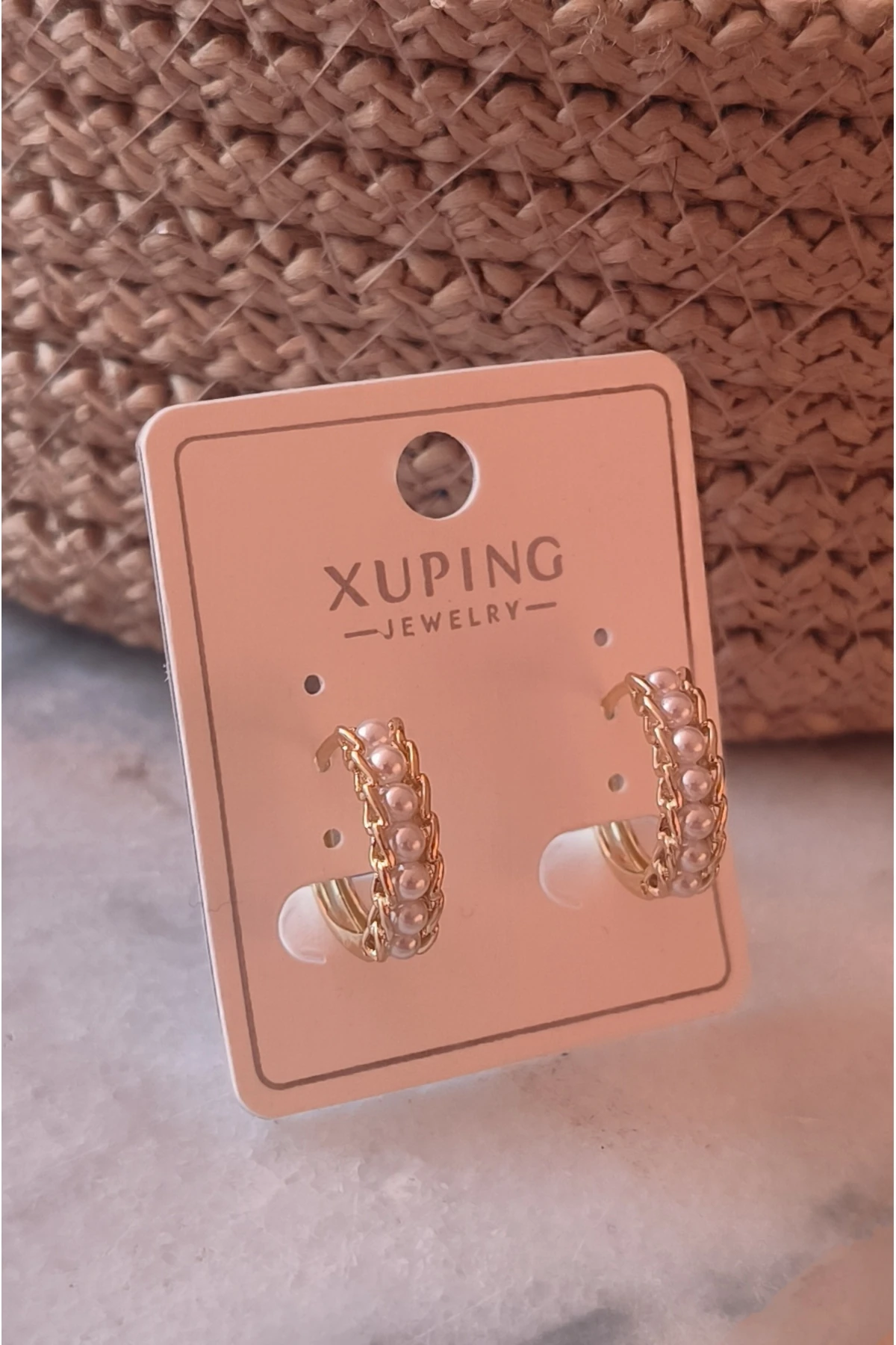 Altın Kaplama İnci Suyolu Küpe Kararmaz 14K Rengindedir 1,5cm