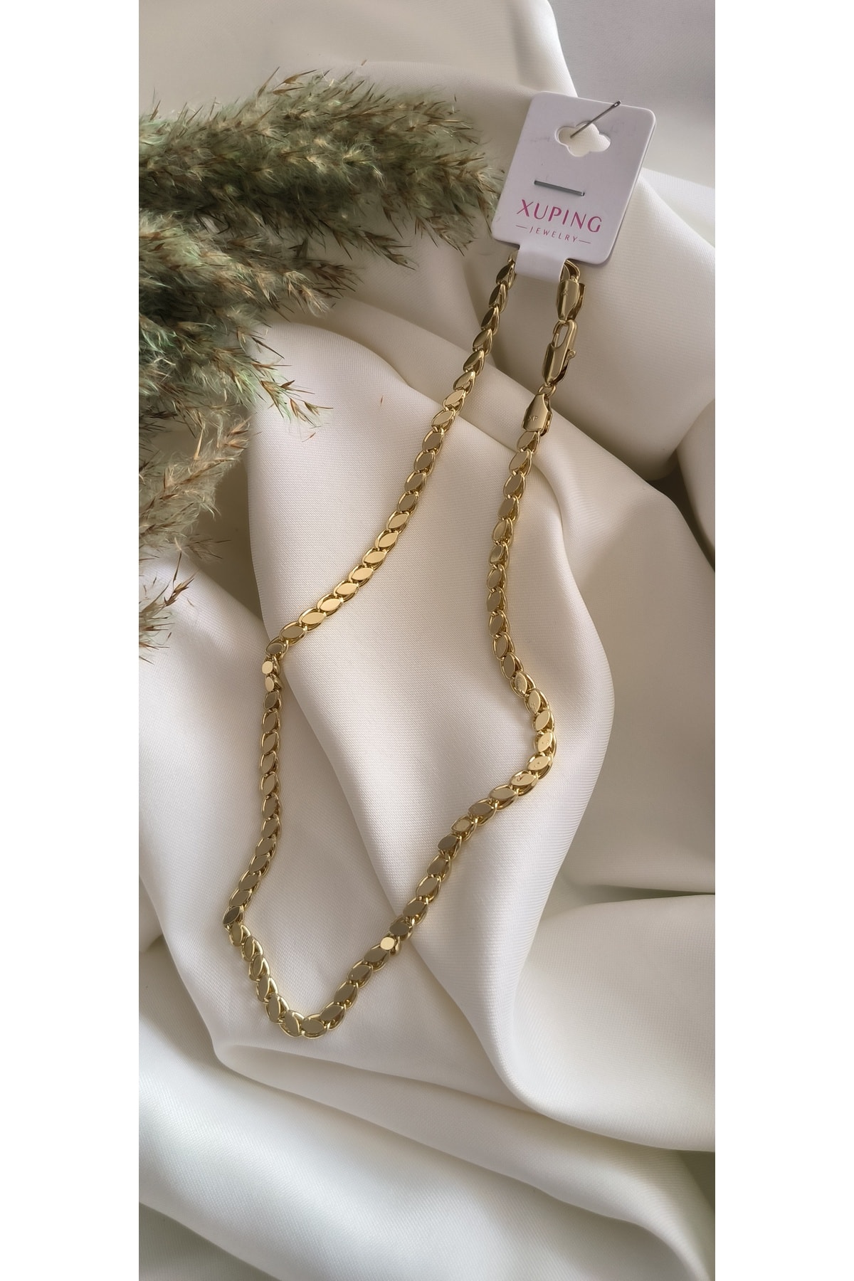 Vip Arpa Model Kolye 14K Rengindedir Kararmaz 45cm