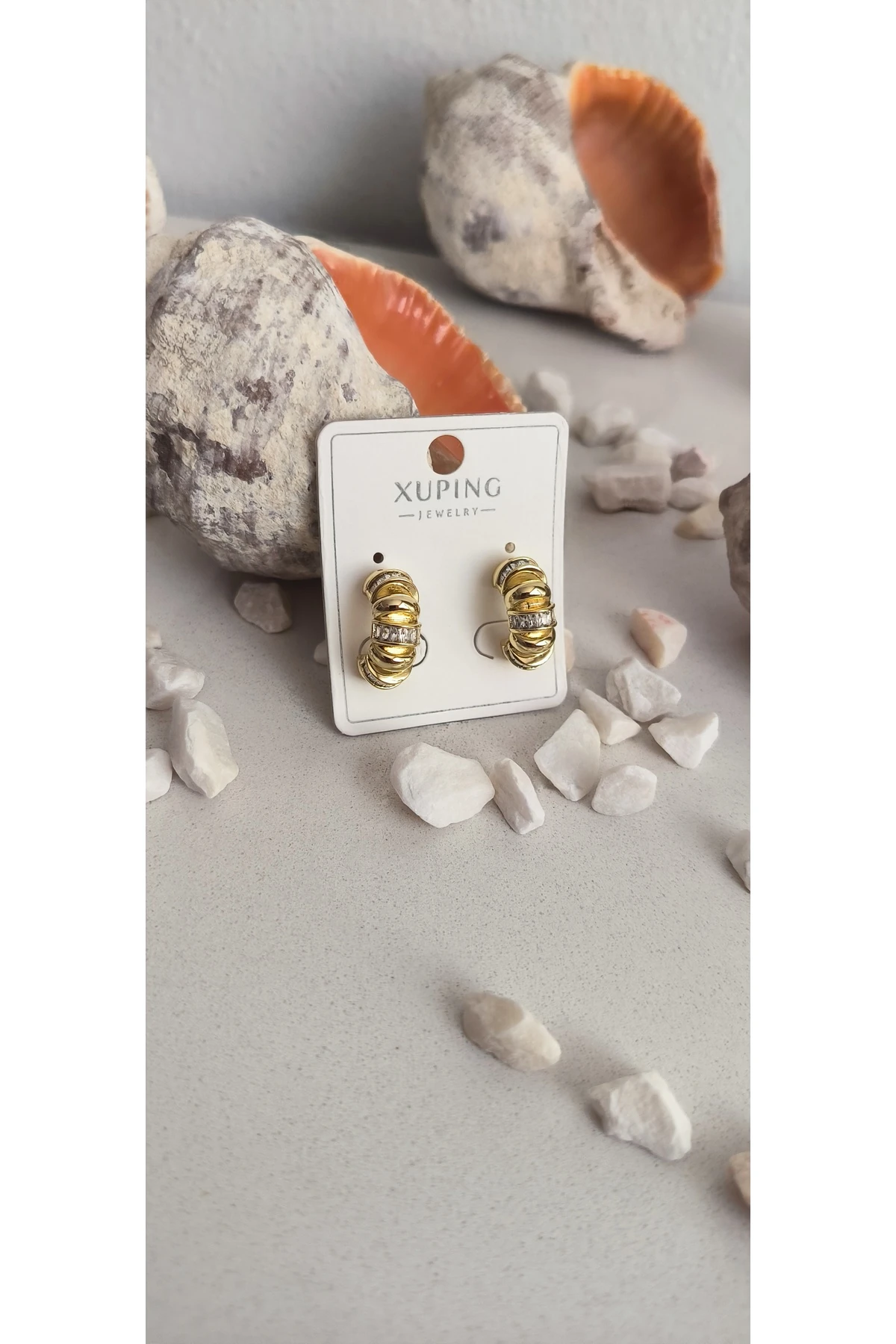 Altın Kaplama Vip Tasarım Küpe