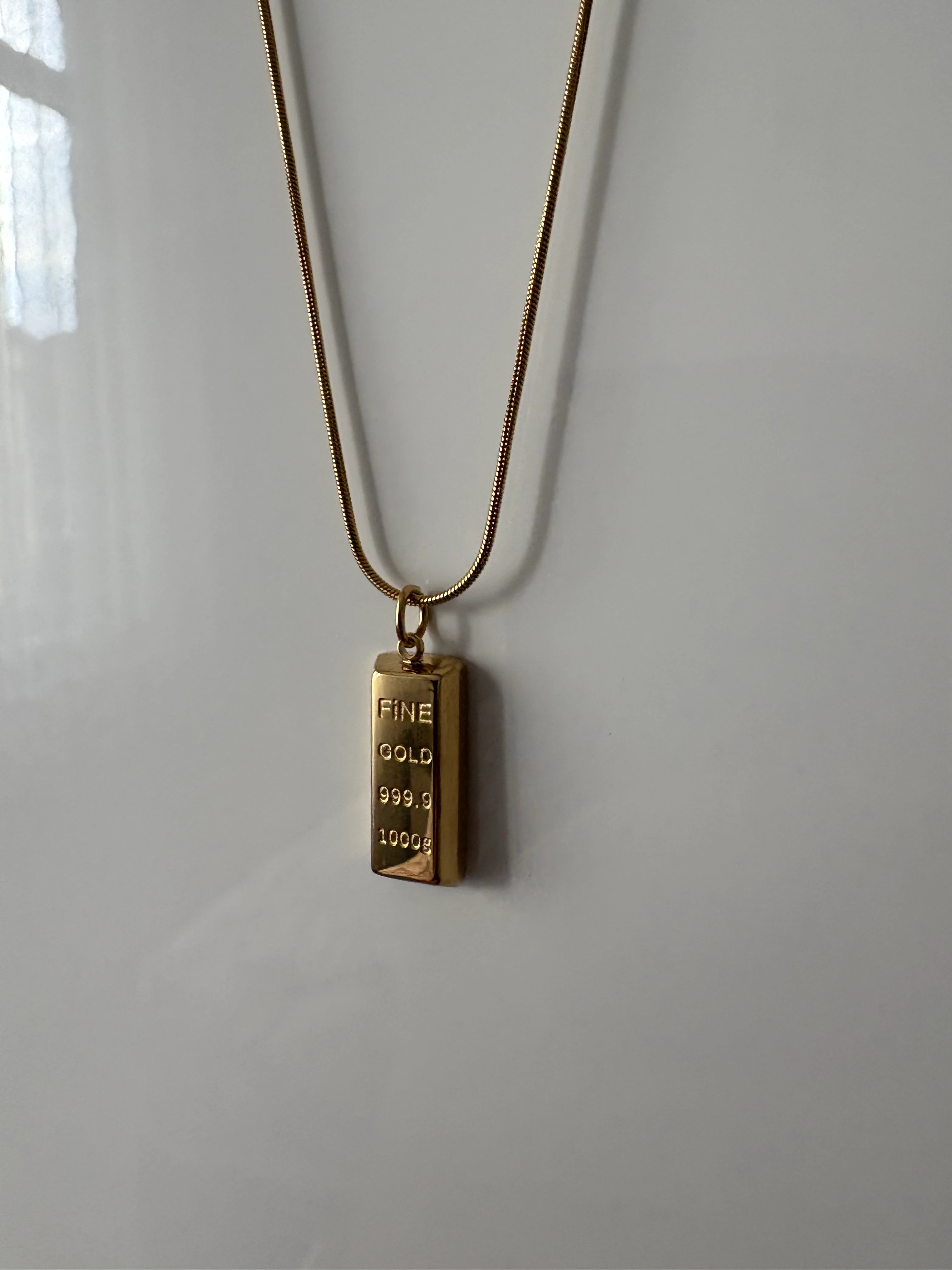 14K Külçe Altın Kolye 