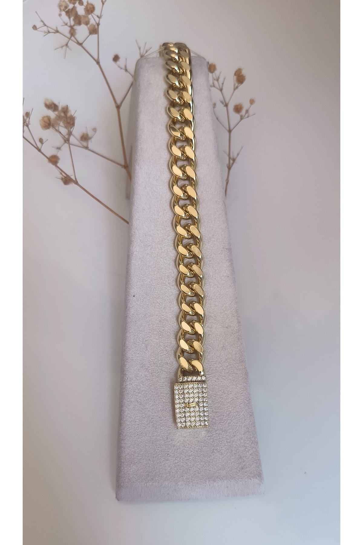 Vip Gurmet Set Kolye +Bileklik Kararmaz 14K Rengindedir
