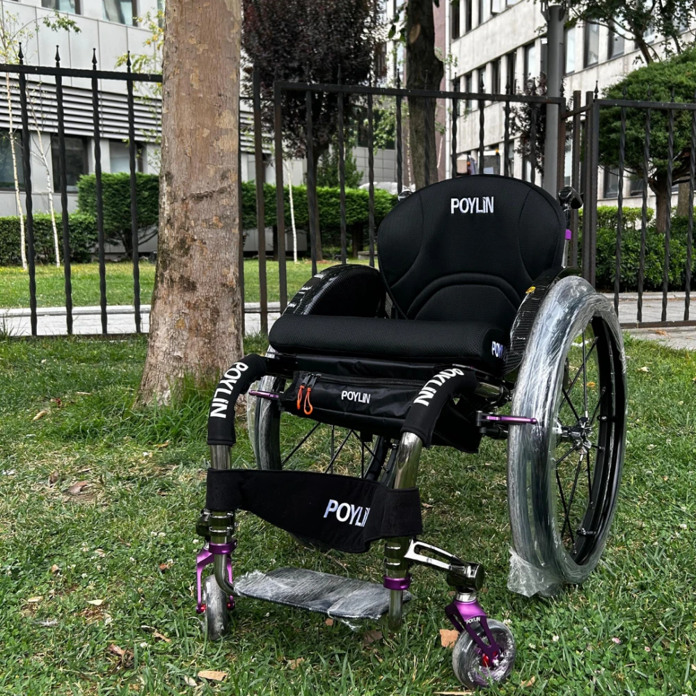 Poylin P153 Aktif Tekerlekli Sandalye Titanyum