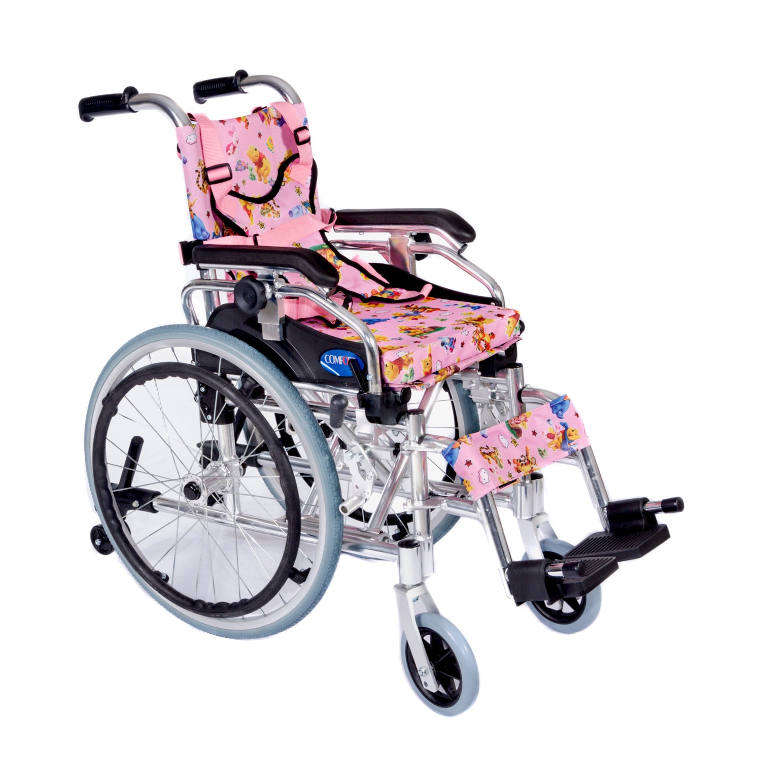Comfort Plus KY980LQ-30 Pembe Alüminyum Pediatrik Özellikli Tekerlekli Sandalye