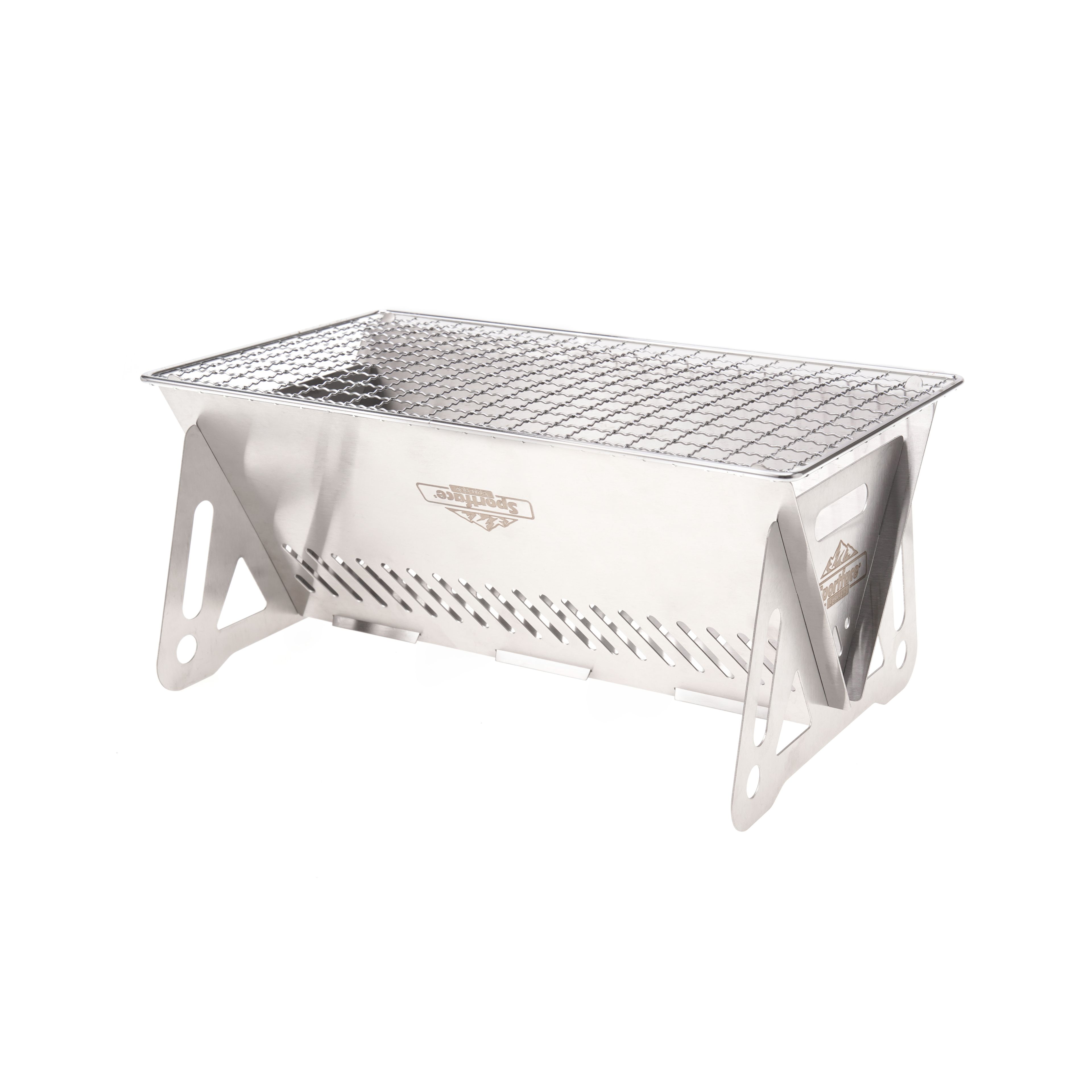 SF-0138 BÜYÜK BOY BARBEKÜ IZGARA 27x16.5x12.5 cm - GRİ