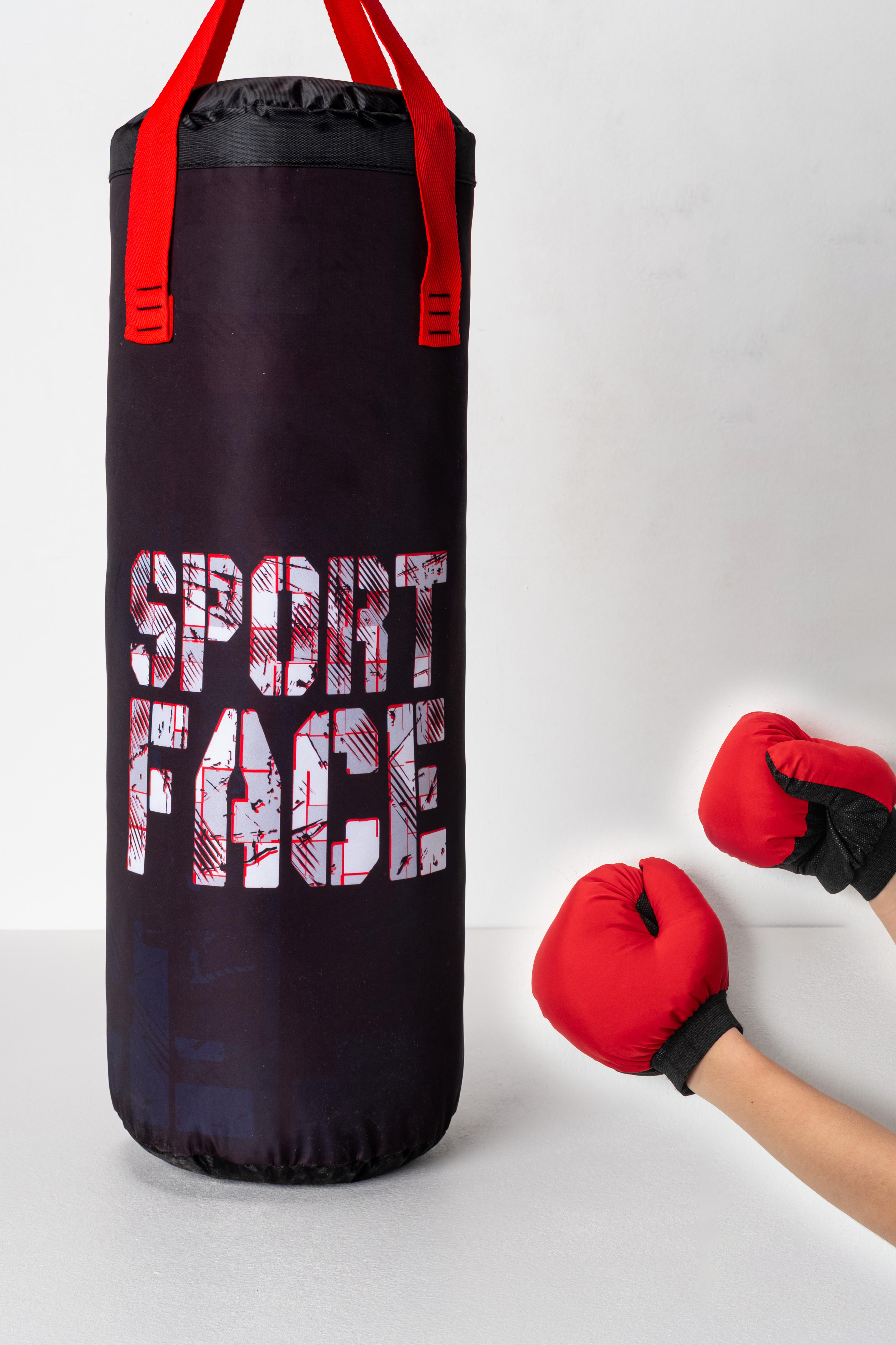 Sportface SF-BSK16 Çocuk Boks Torbası Seti (60x20 cm) – Boks Eldiveni Hediyeli!