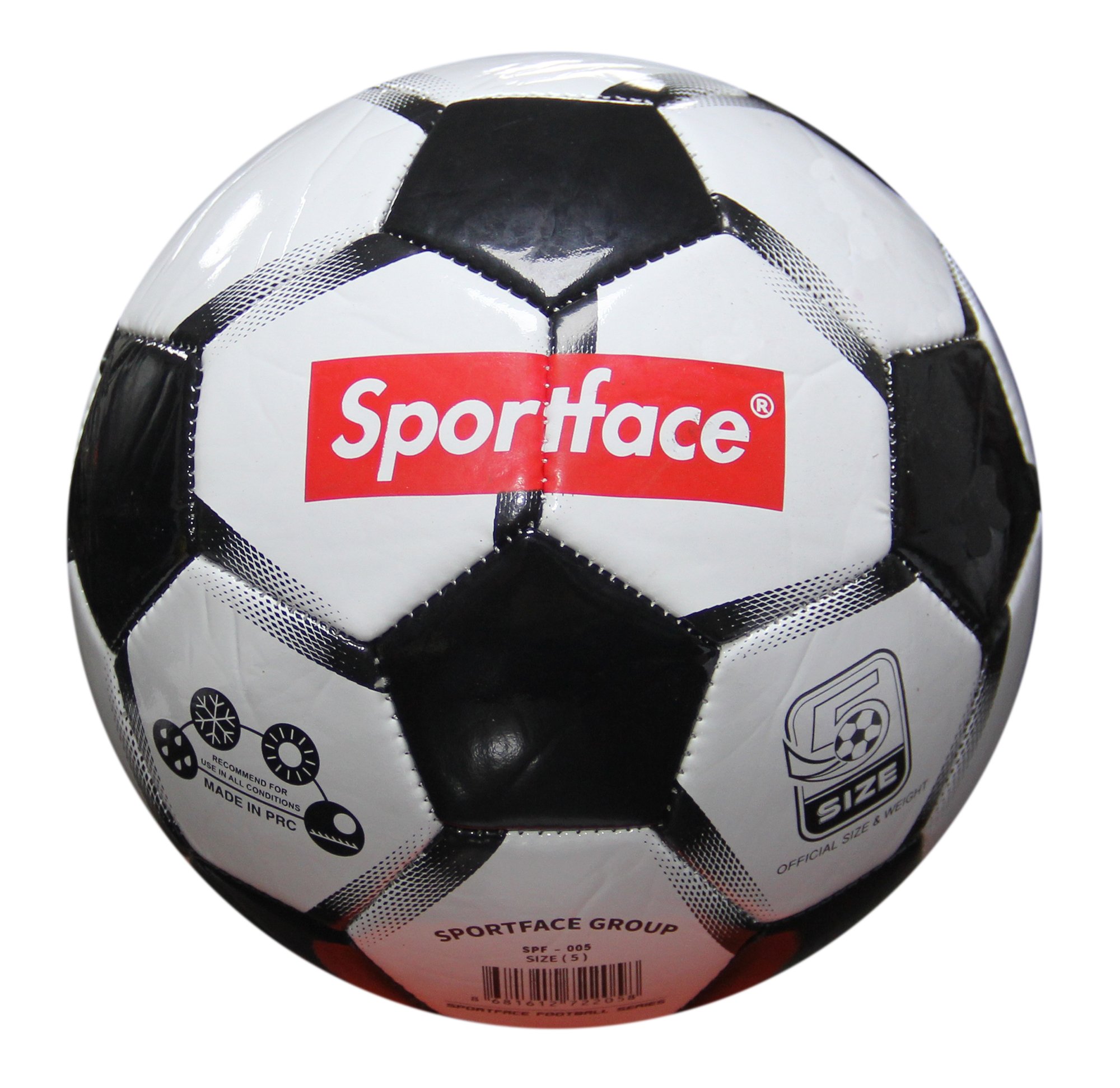 SF-P005 FUTBOL TOPU - BEYAZ - SİYAH