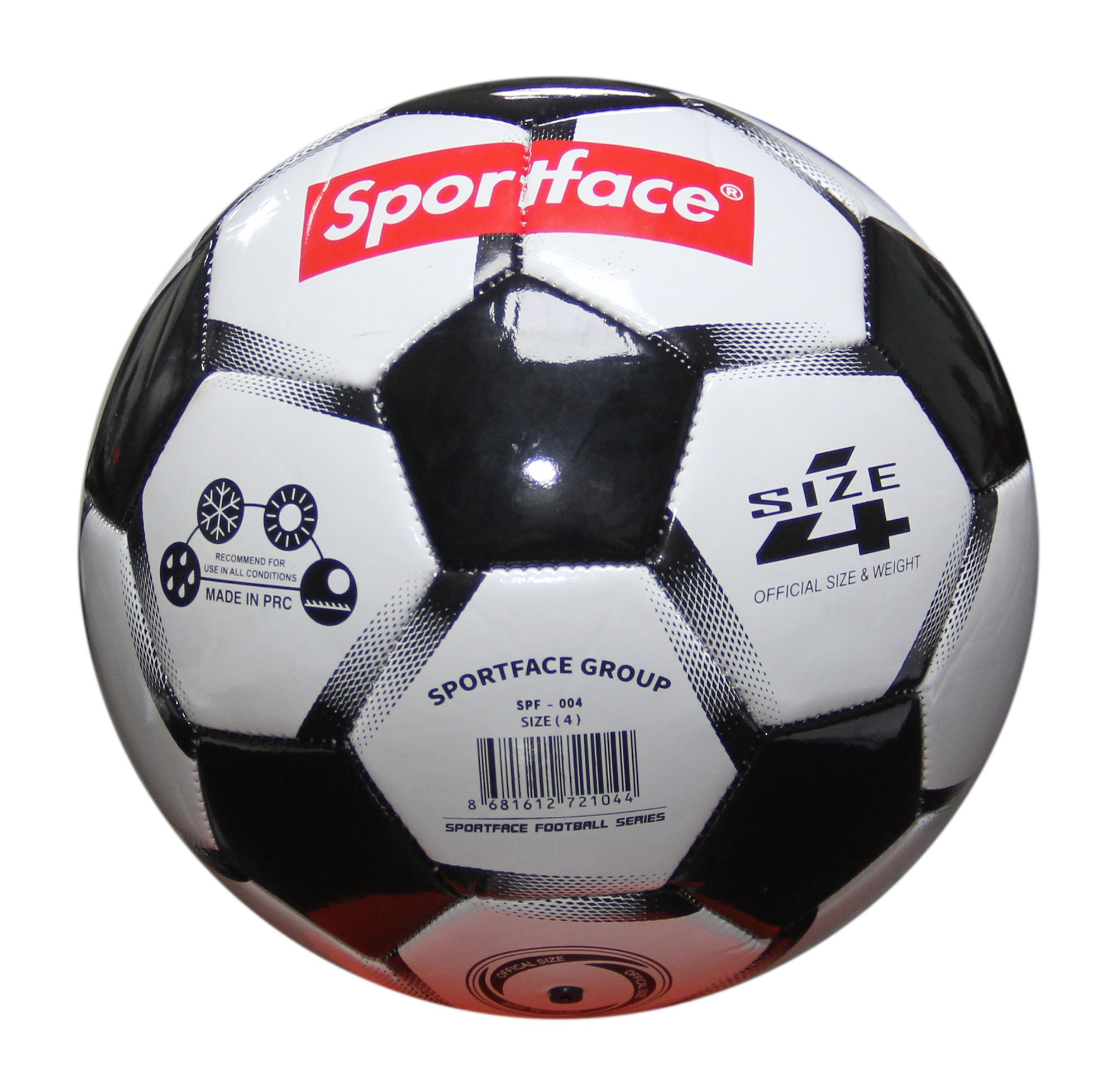 SF-P004 FUTBOL TOPU - BEYAZ - SİYAH