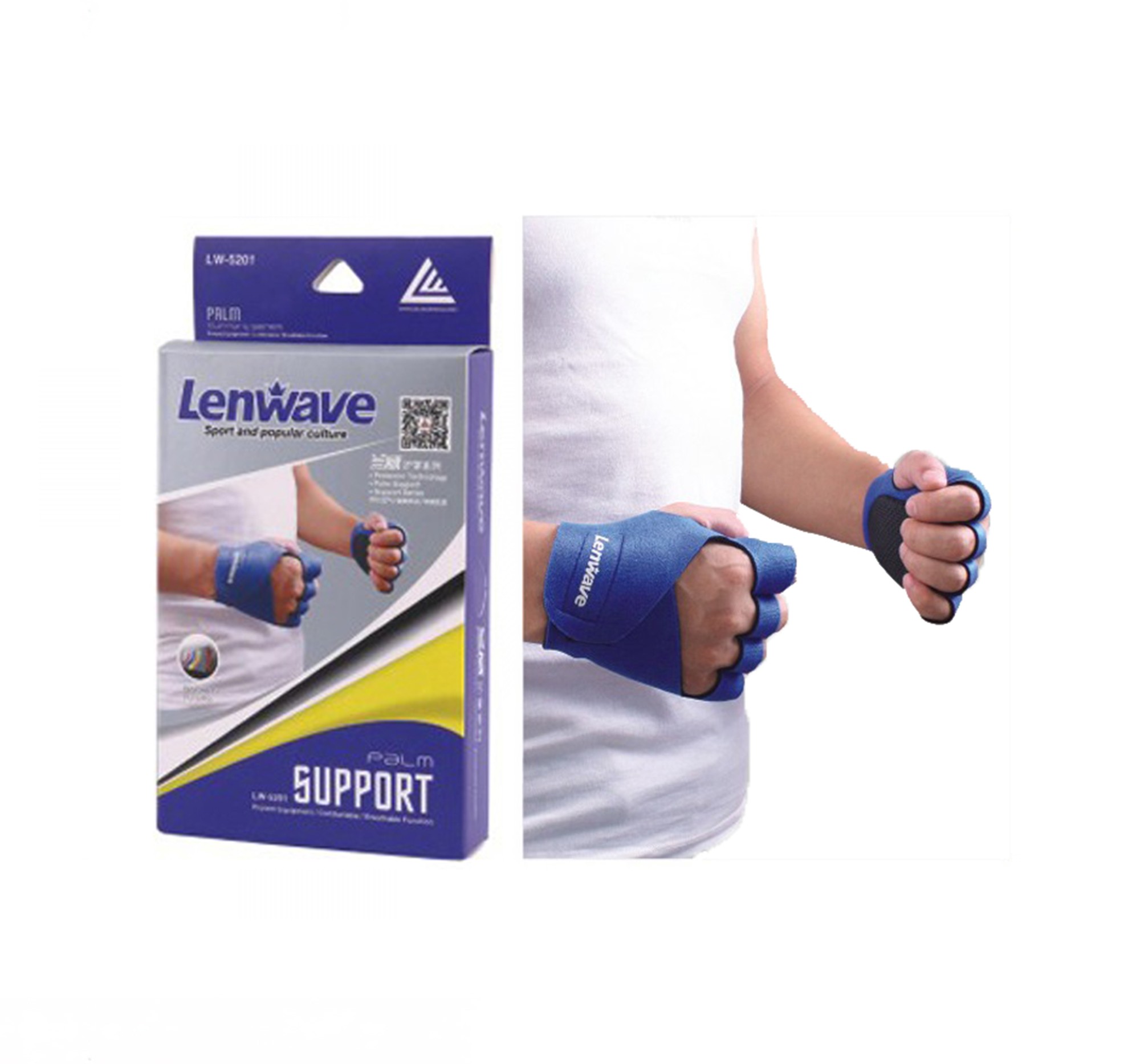 LENWAVE LW-0928 FITNESS EL PEDİ 1 ÇİFT - MAVİ