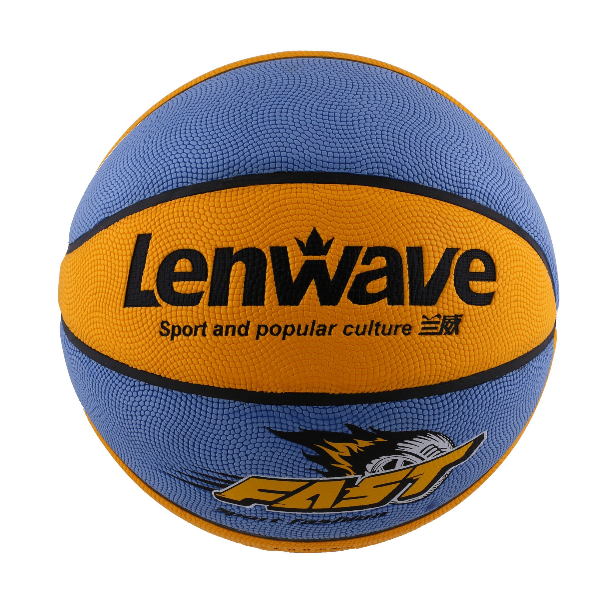 LENWAVE LW-0781 BASKETBOL TOPU - MAVİ -SARI