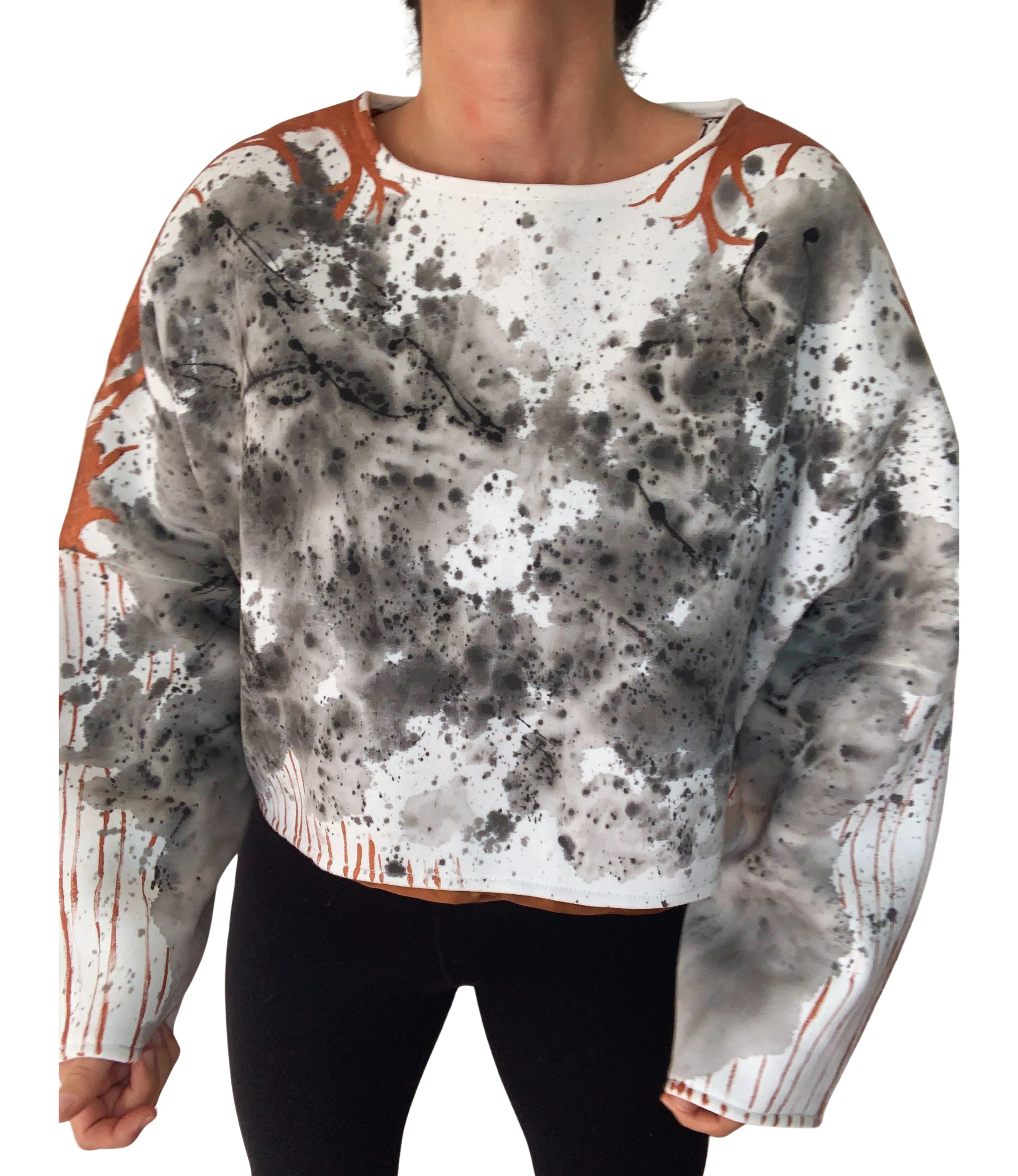 COPPER CROP SWEATSHIRT
