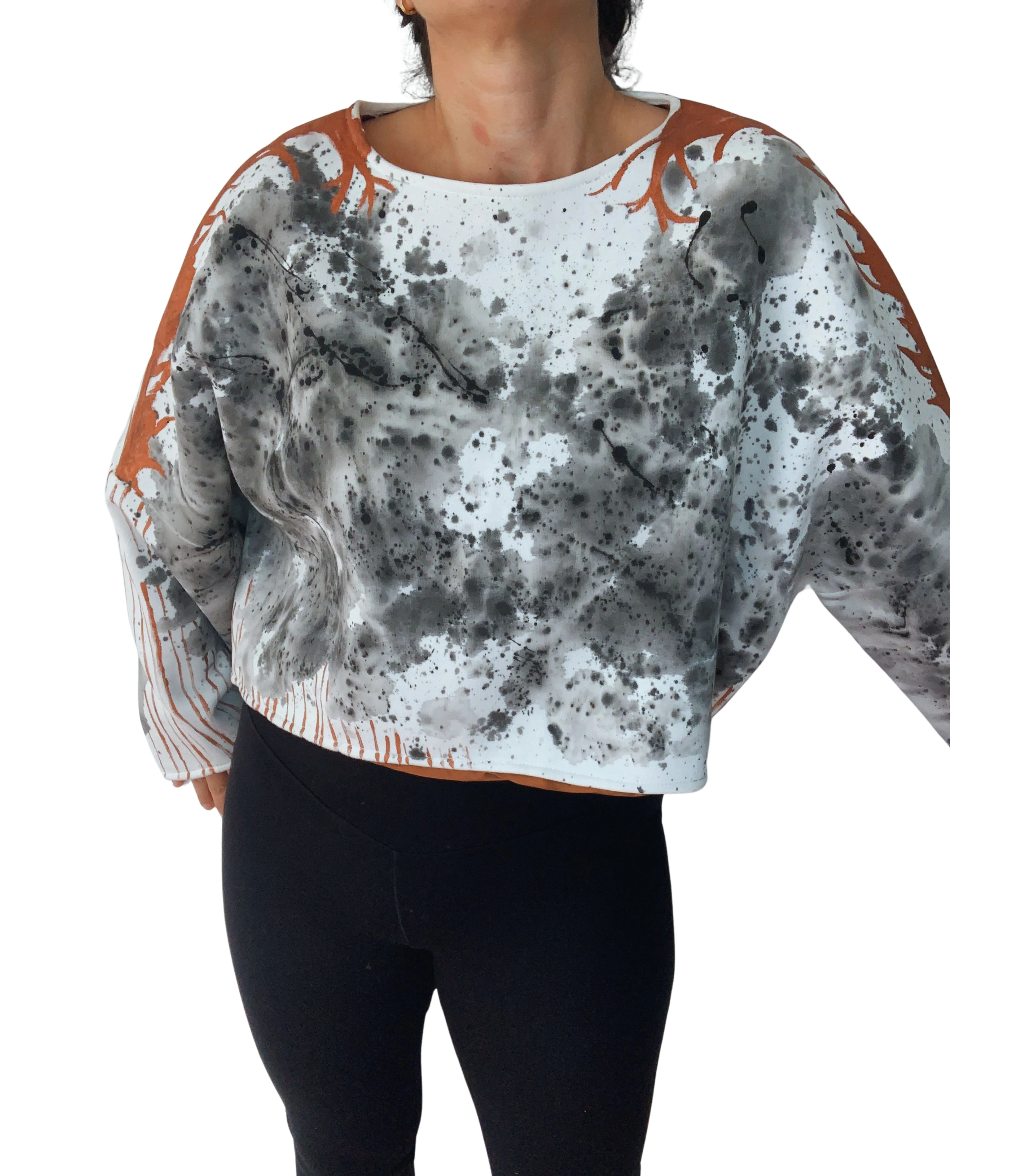 COPPER CROP SWEATSHIRT