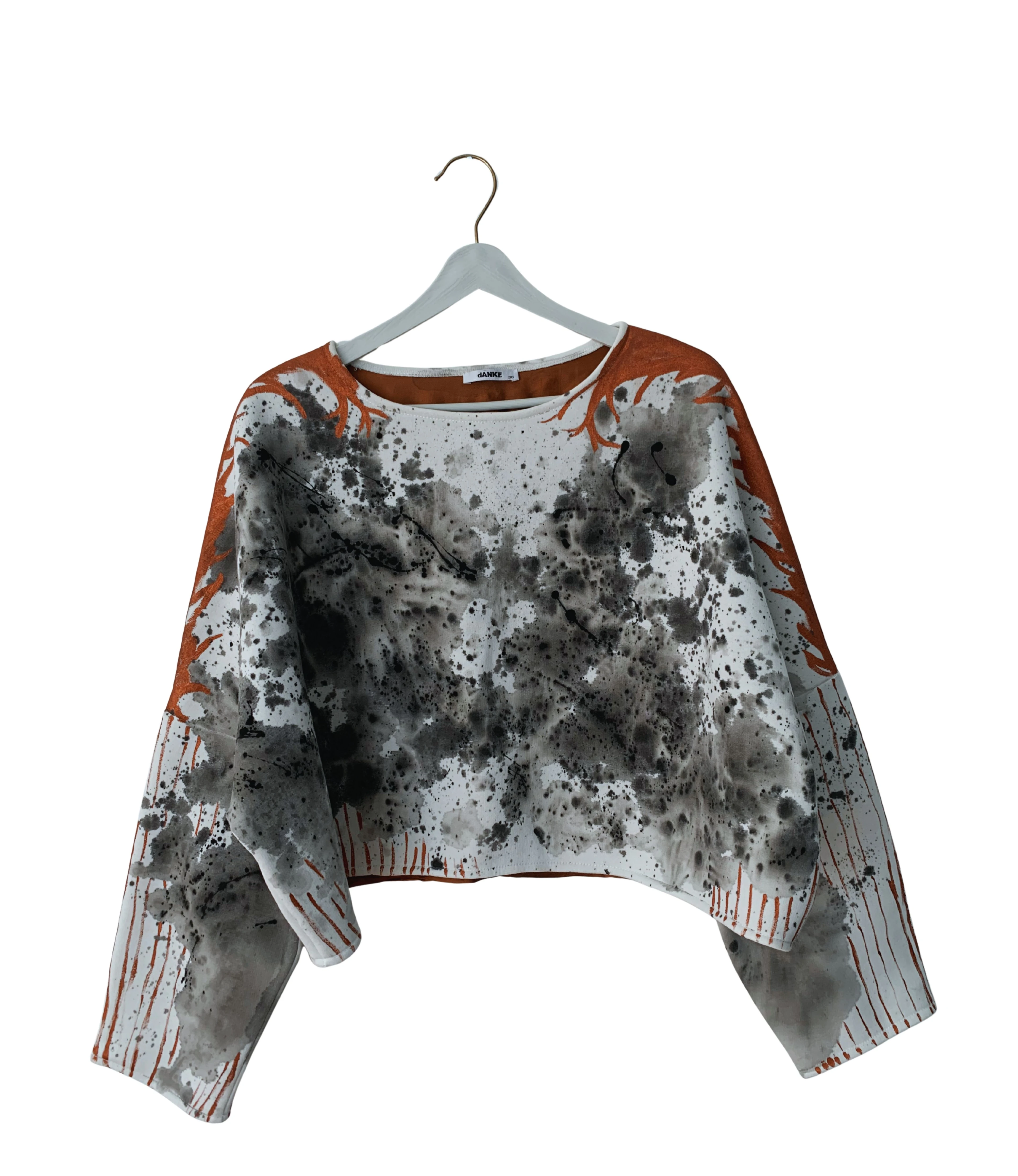 COPPER CROP SWEATSHIRT