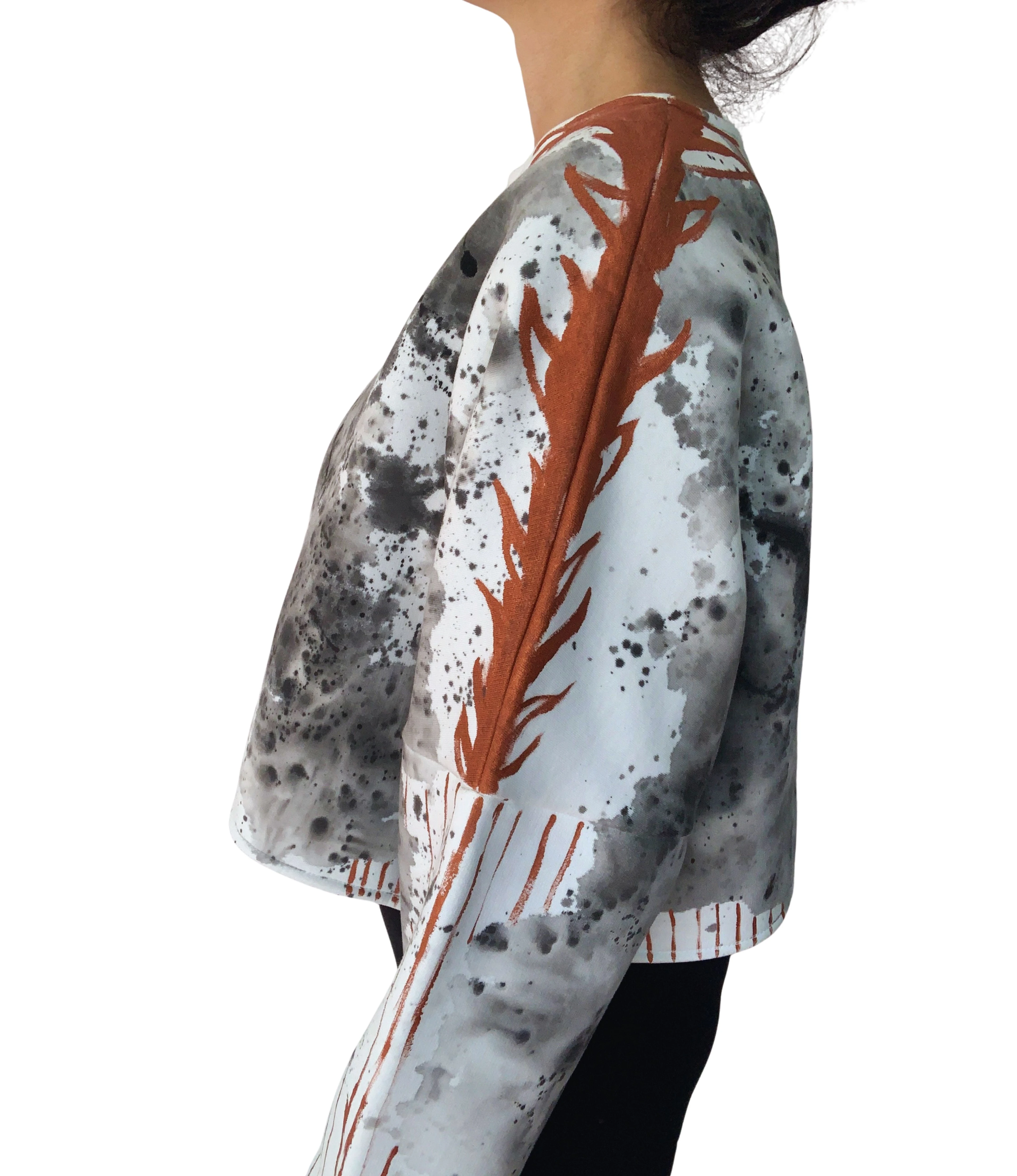 COPPER CROP SWEATSHIRT