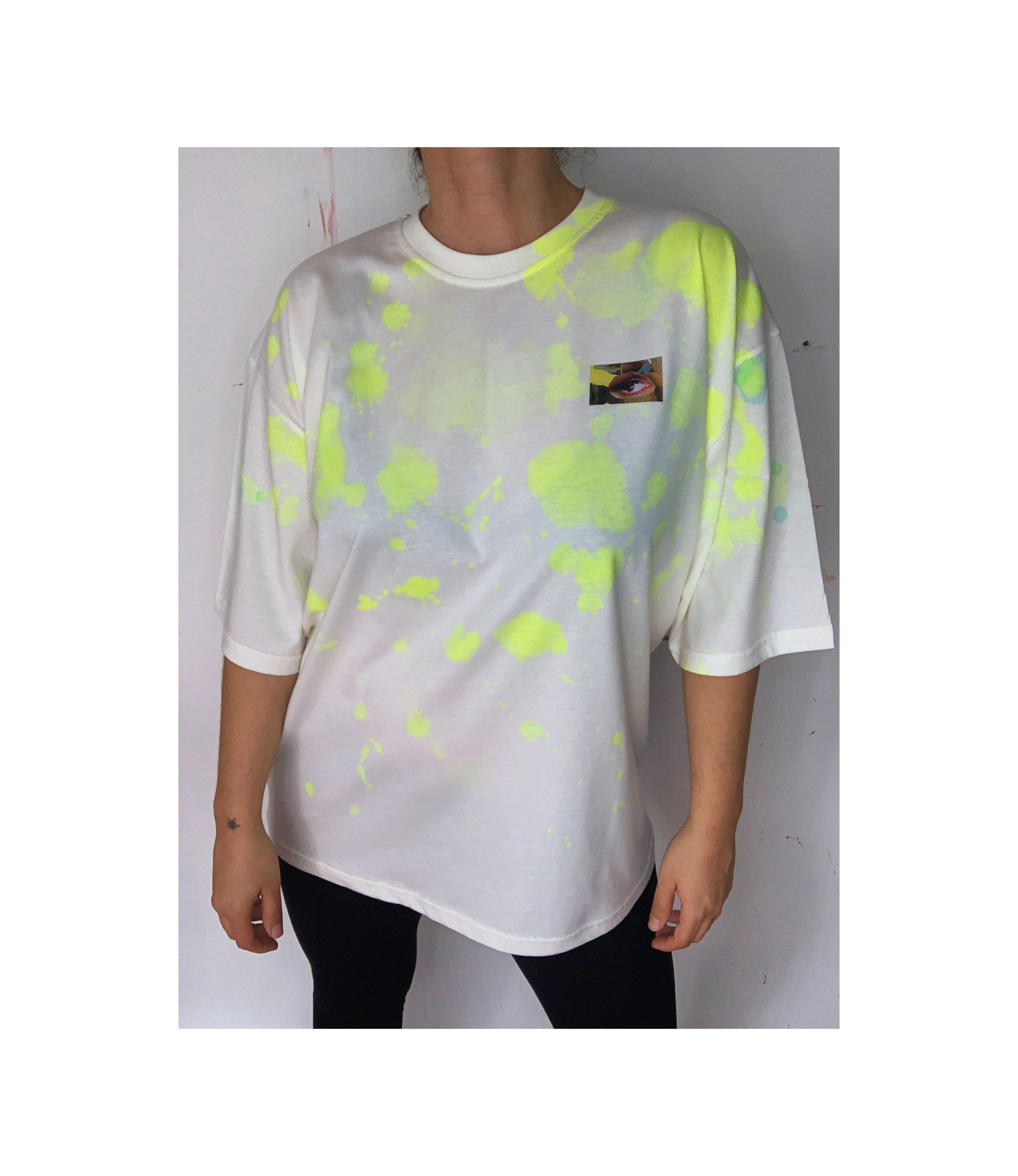 Square and the neon Tshirt