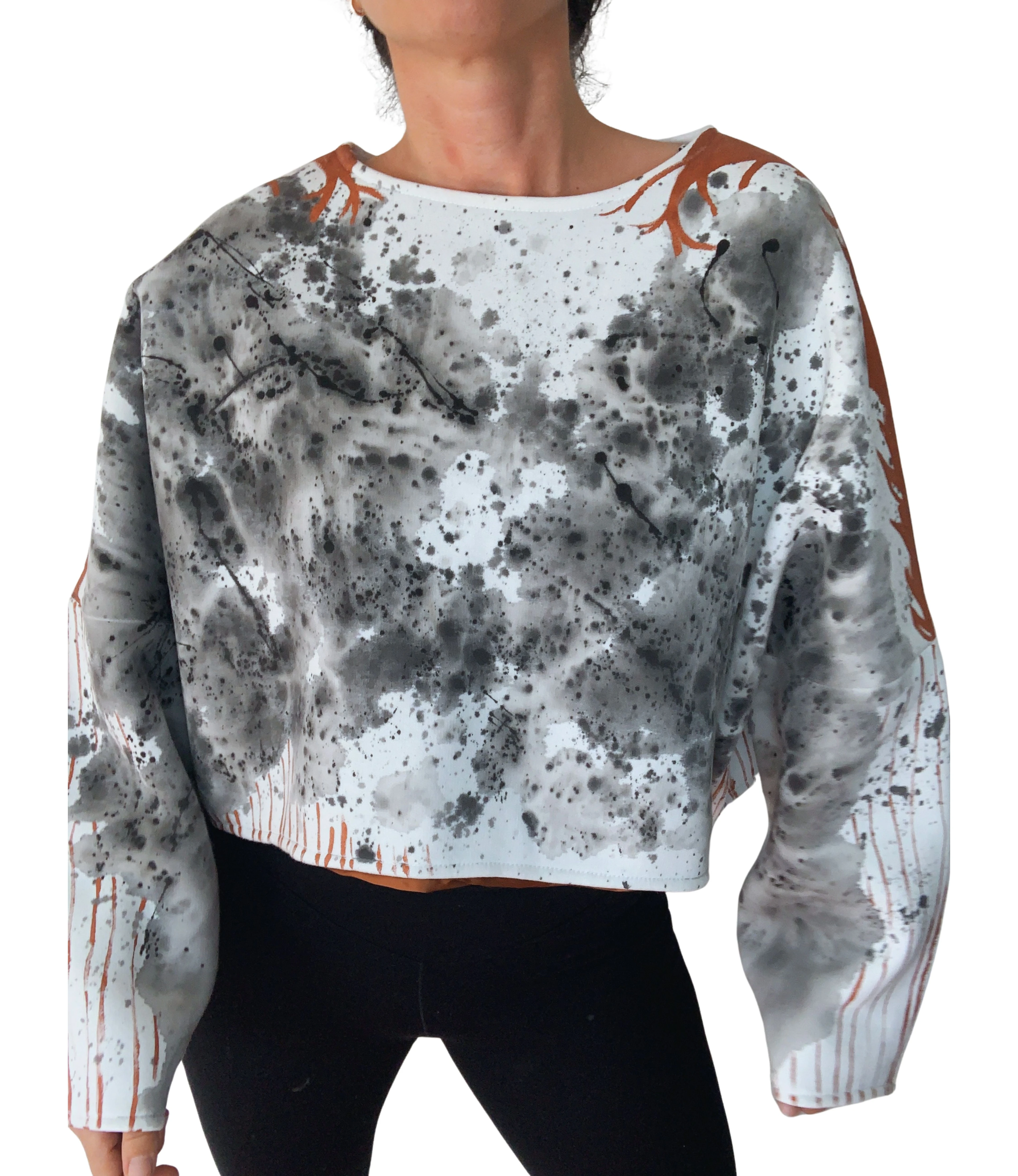 COPPER CROP SWEATSHIRT