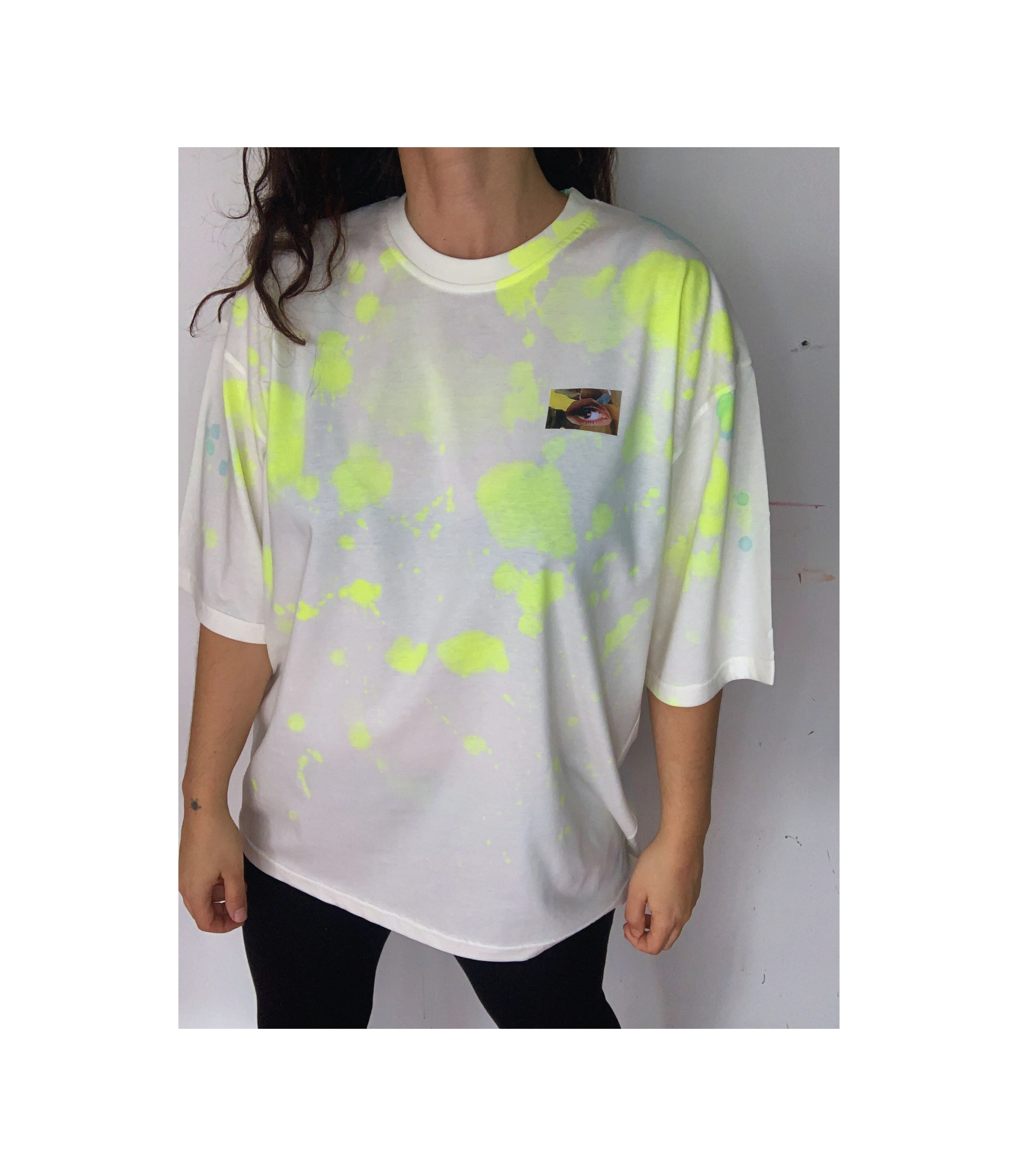 Square and the neon Tshirt