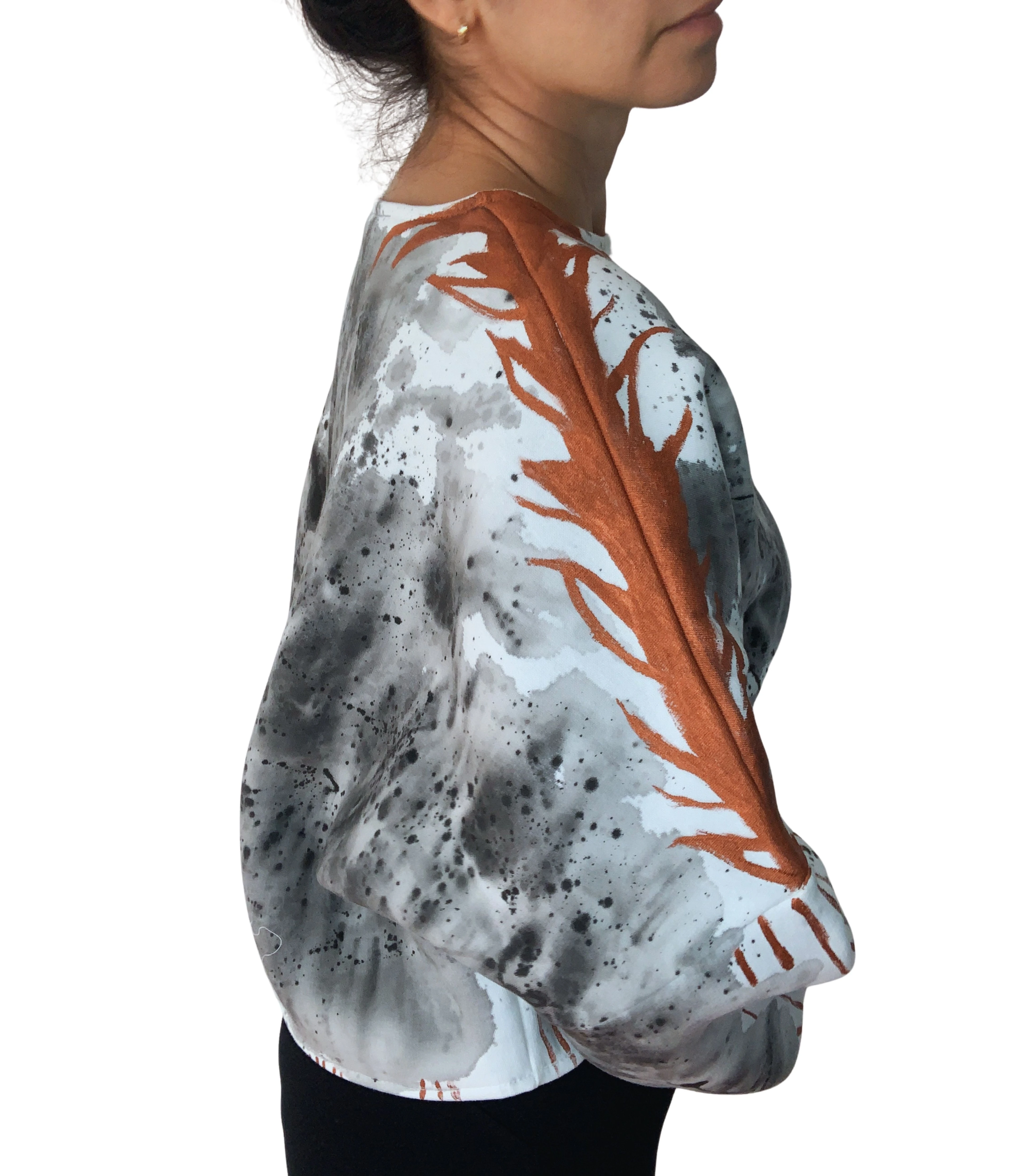 COPPER CROP SWEATSHIRT