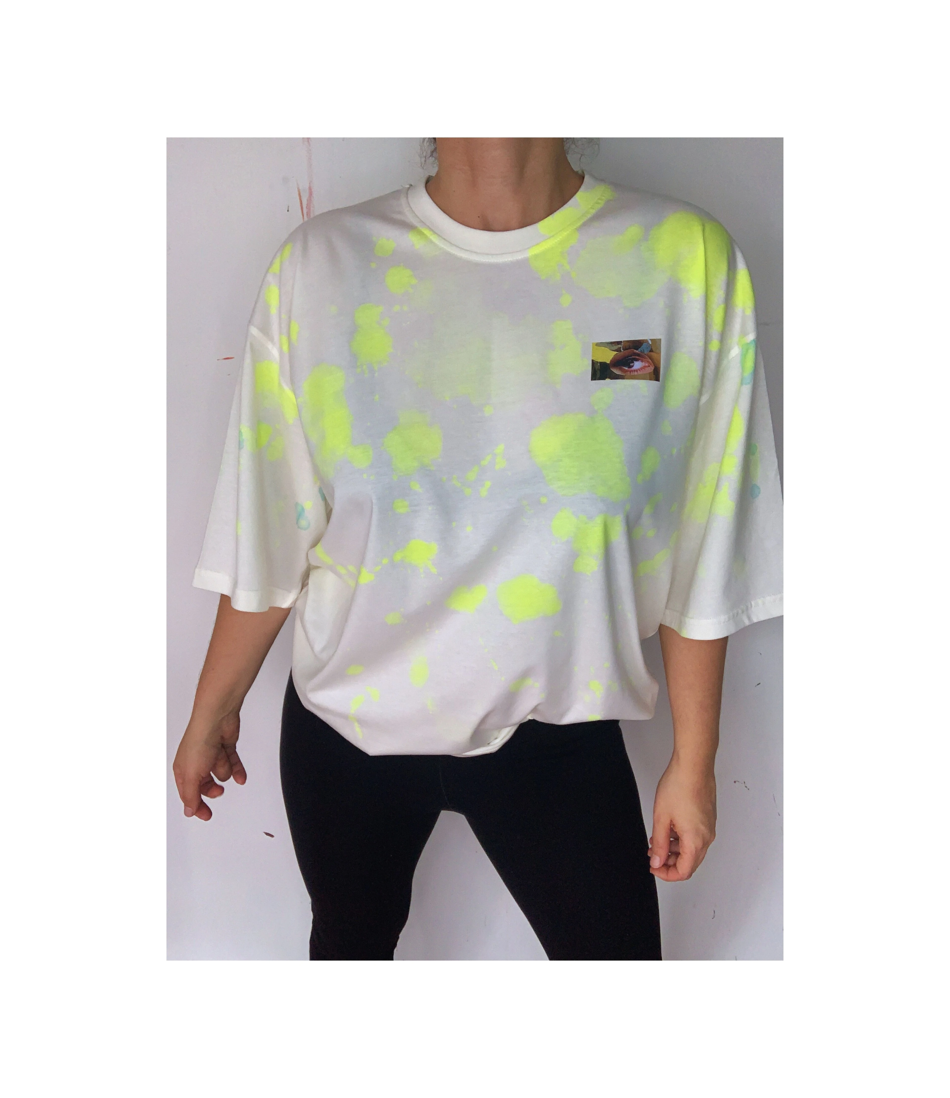 Square and the neon Tshirt