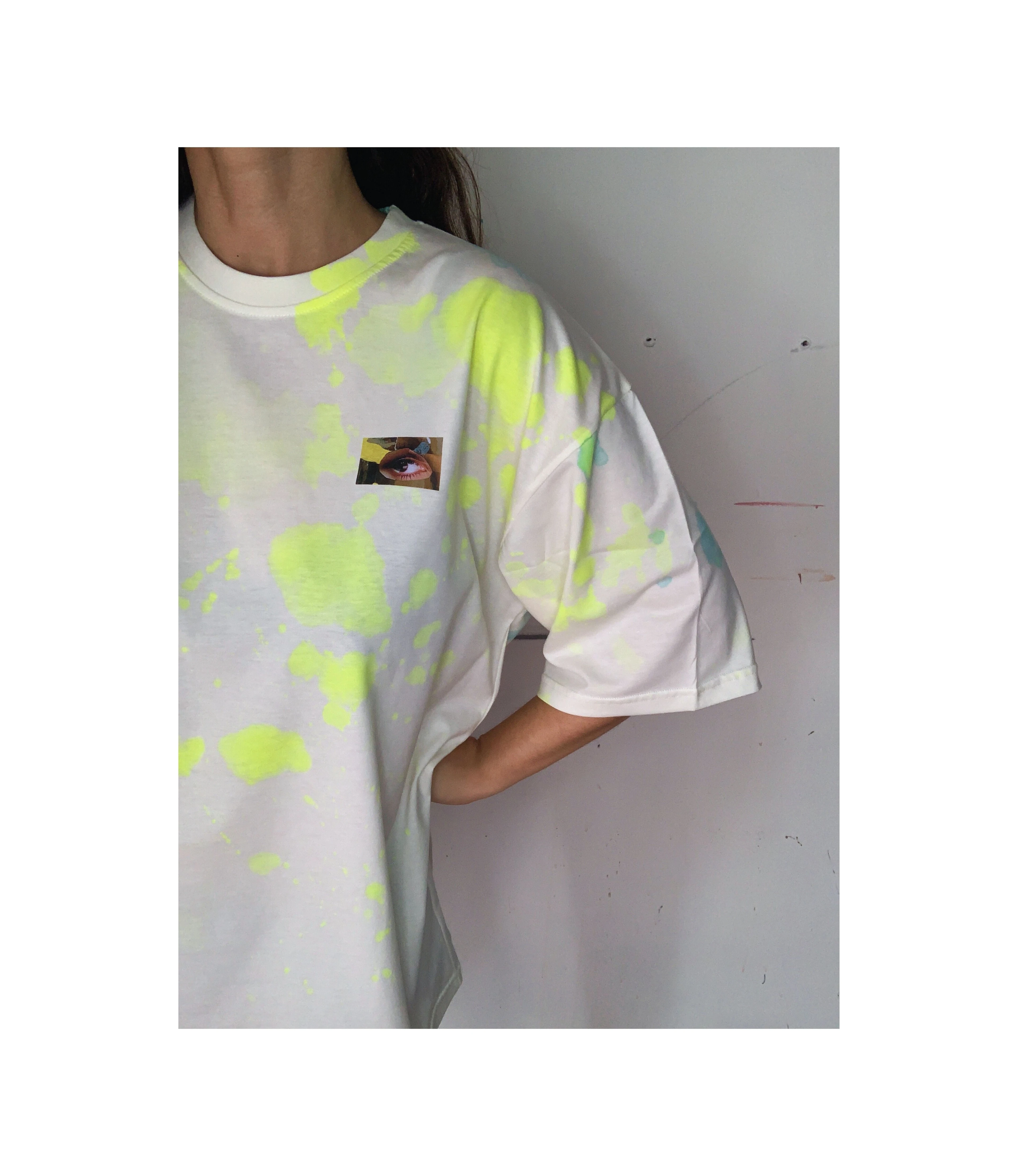 Square and the neon Tshirt