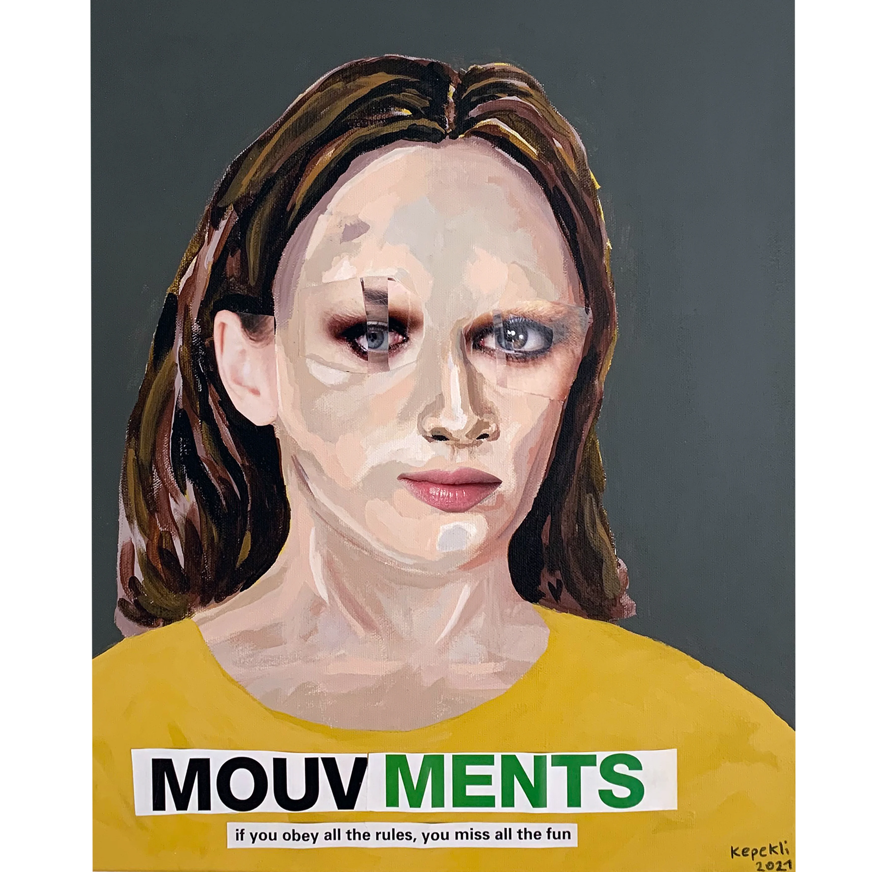 Mouvment // Acrylic and mix media on canvas