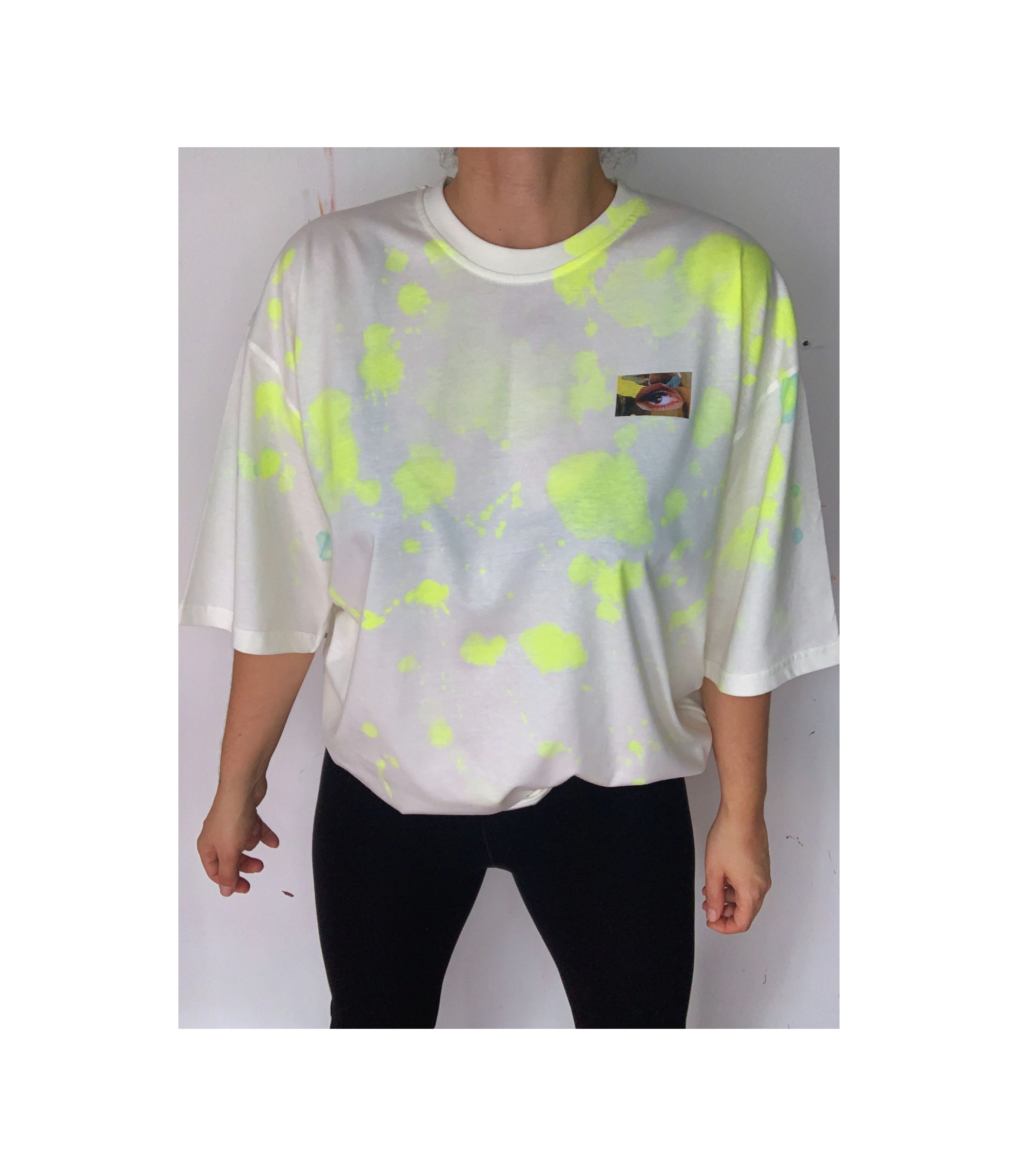 Square and the neon Tshirt