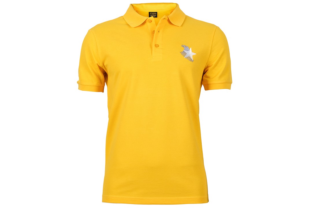 Polo Yaka Sarı Tişört 