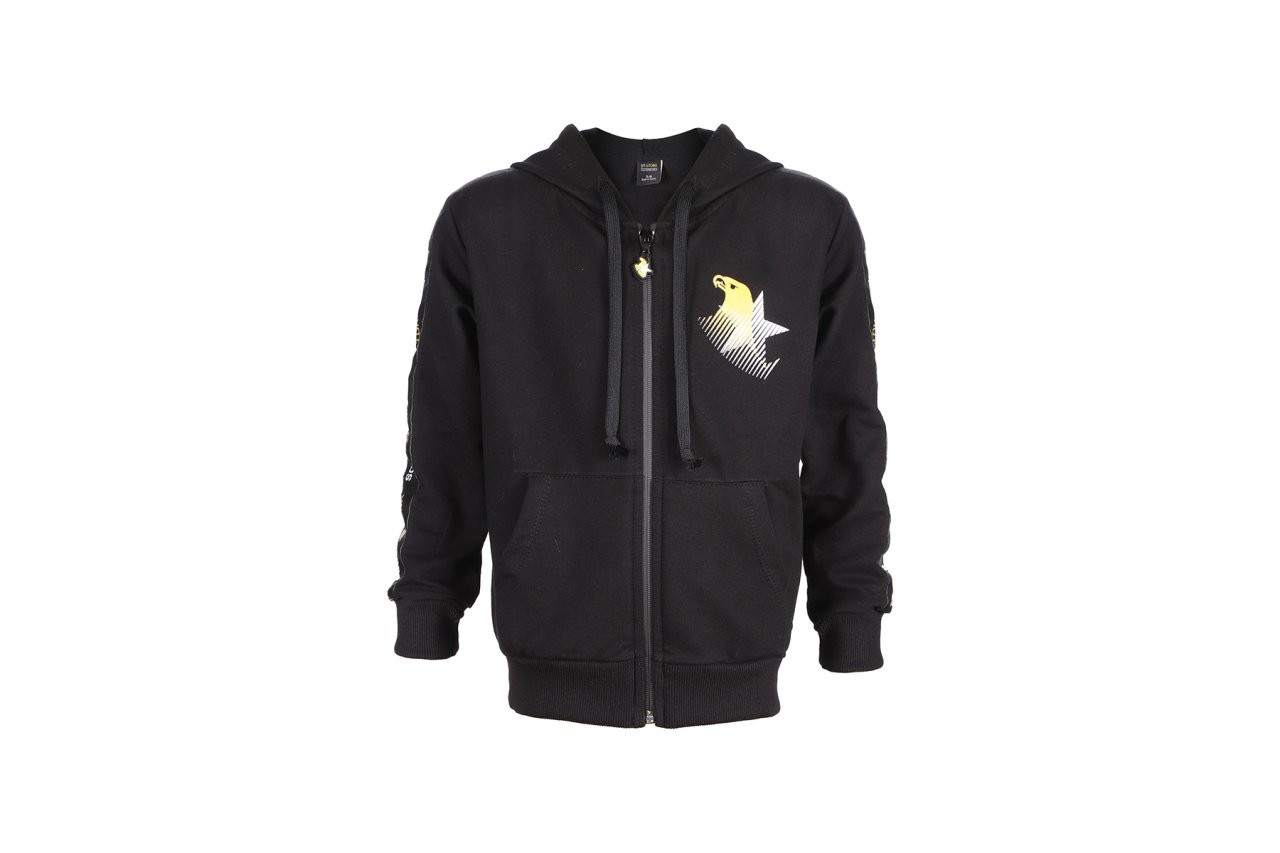 Çocuk Şeritli Fermuarlı Sweatshirt