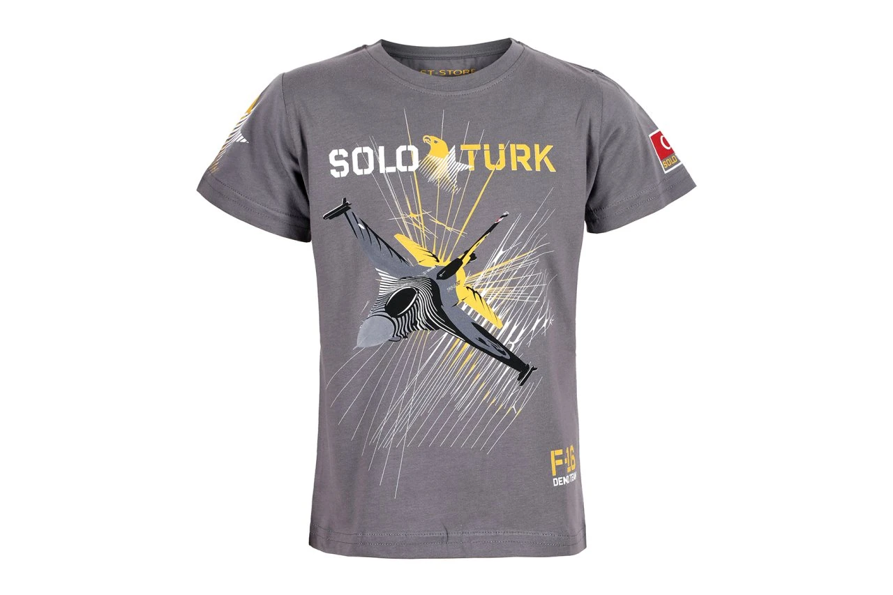  Gri Kanatlı Tişört