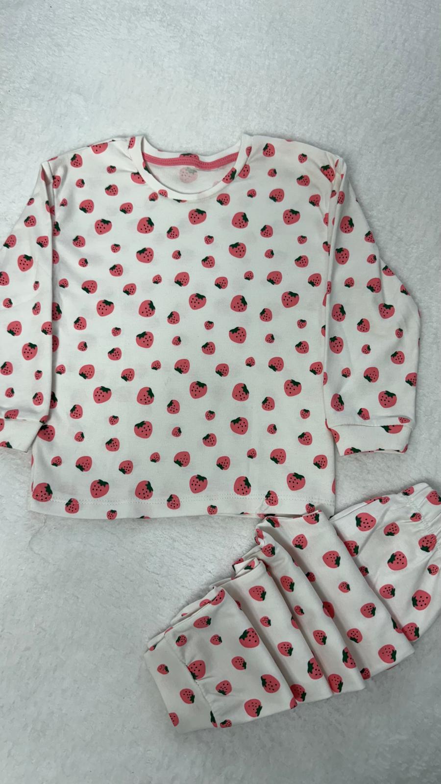 ÇİLEKLİ BEYA PİJAMA TAKIMI