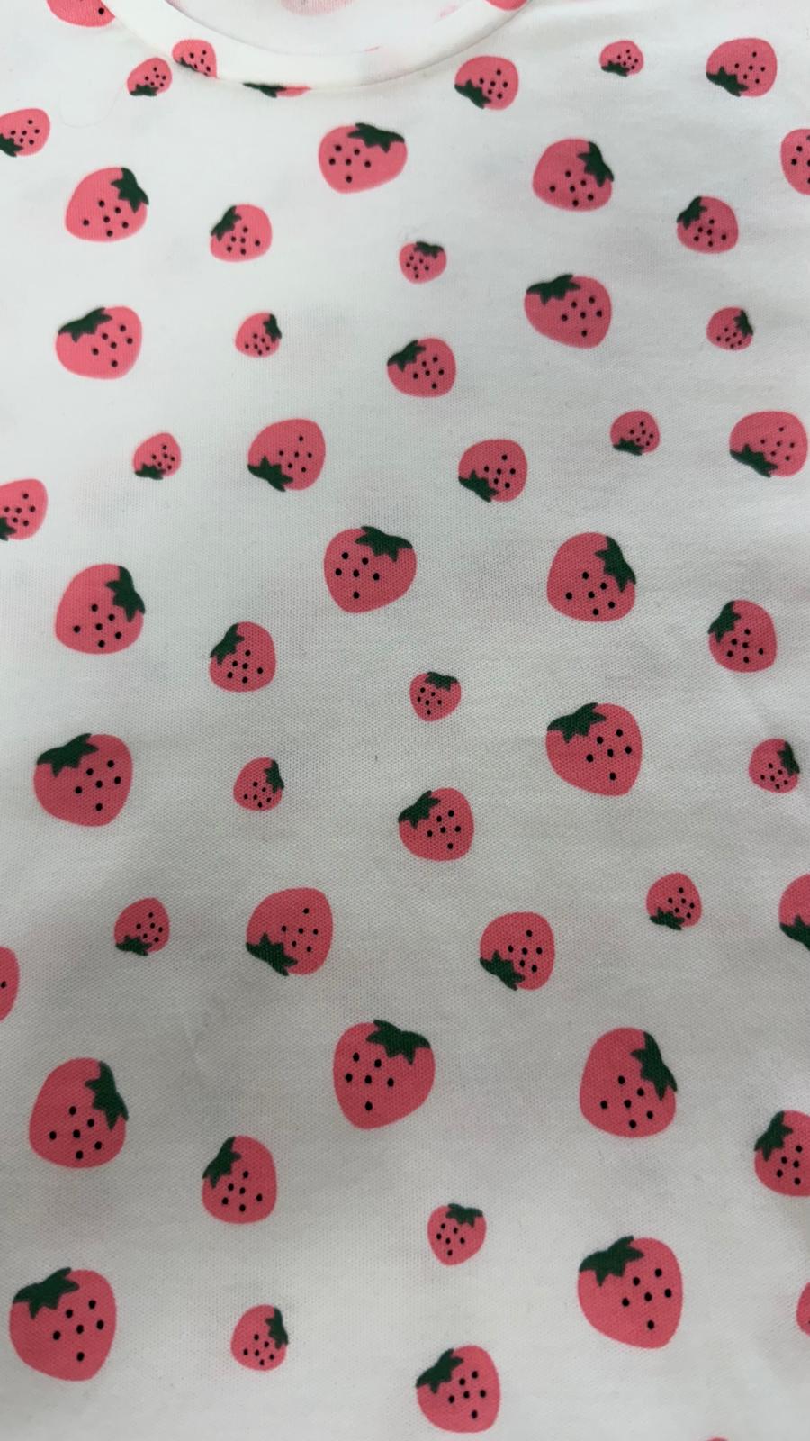 ÇİLEKLİ BEYA PİJAMA TAKIMI