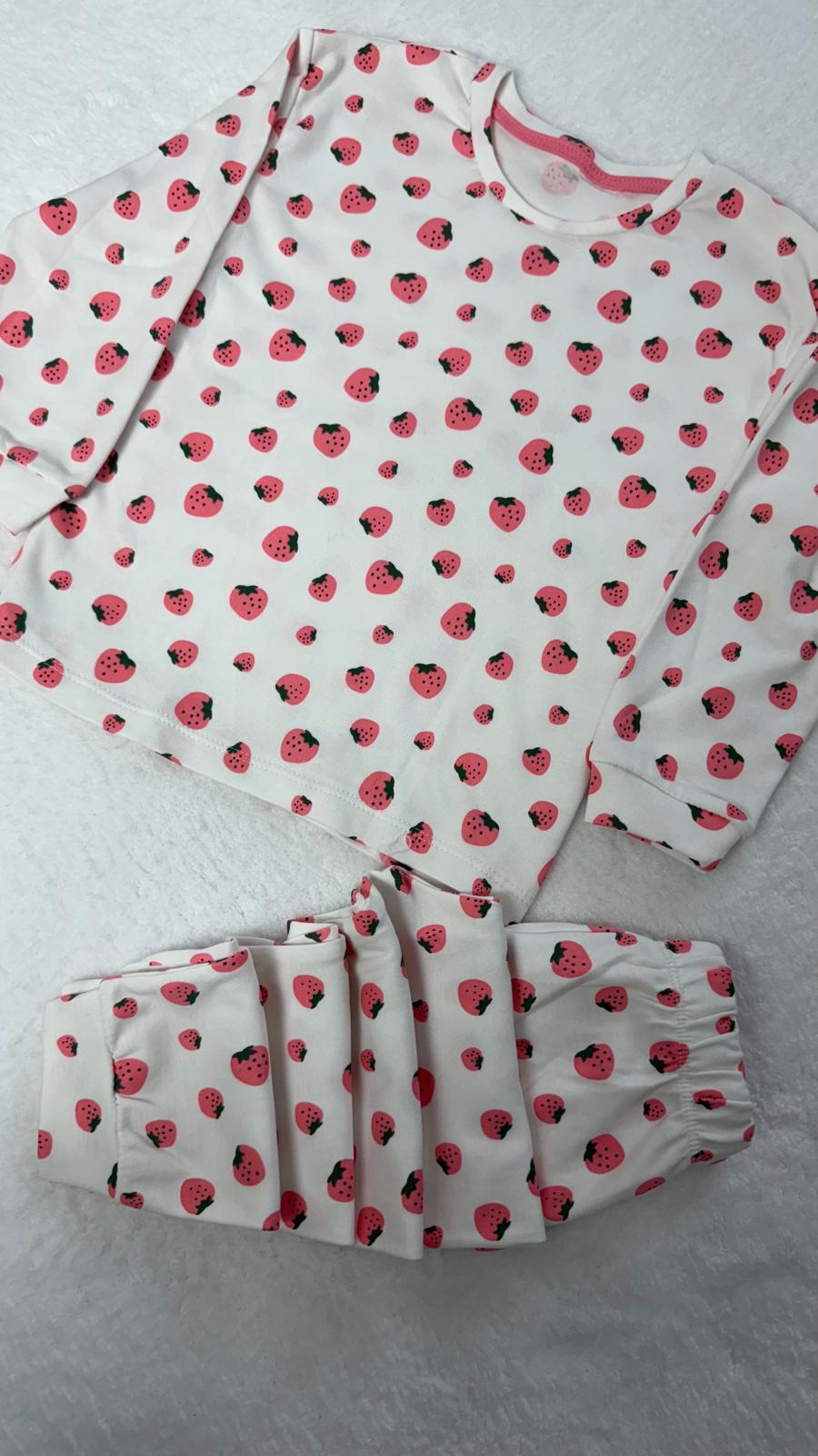 ÇİLEKLİ BEYA PİJAMA TAKIMI