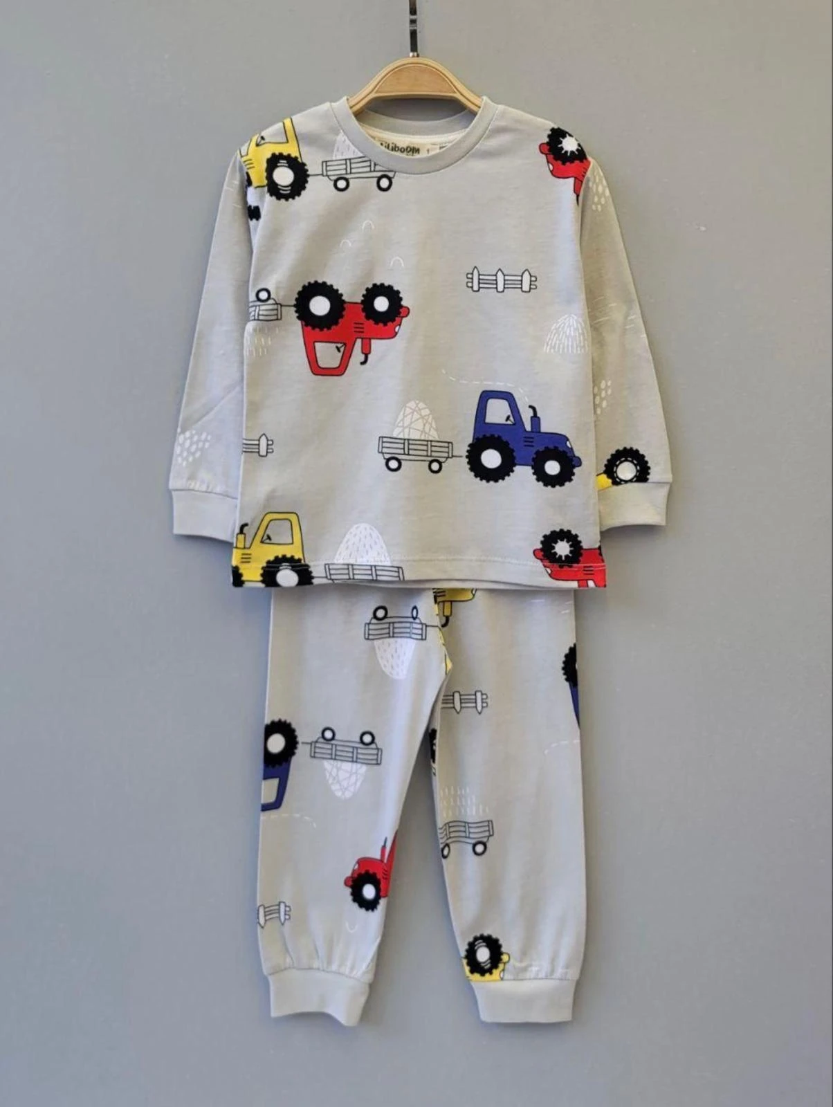 GRİ TRAKTÖR PİJAMA TAKIMI