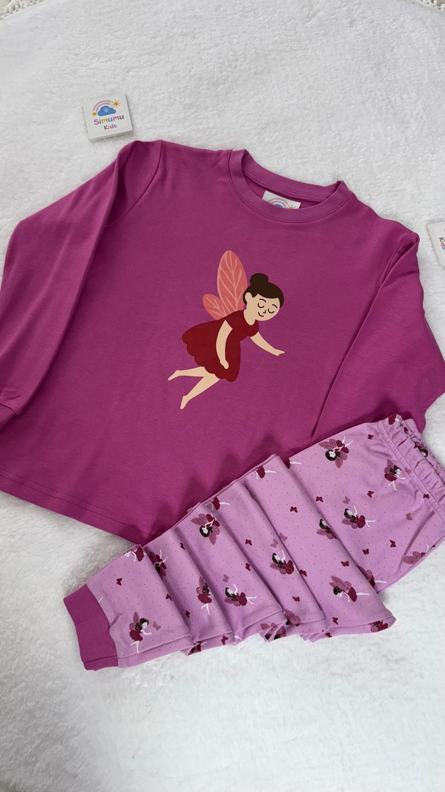 PEMBE MELEK PİJAMA TAKIMI