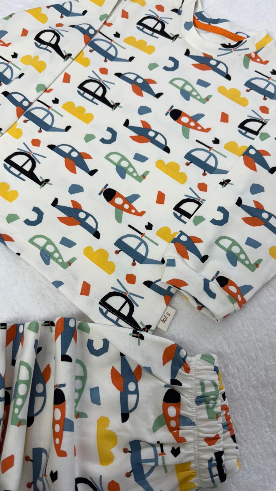 HELİKOPTER PİJAMA TAKIMI