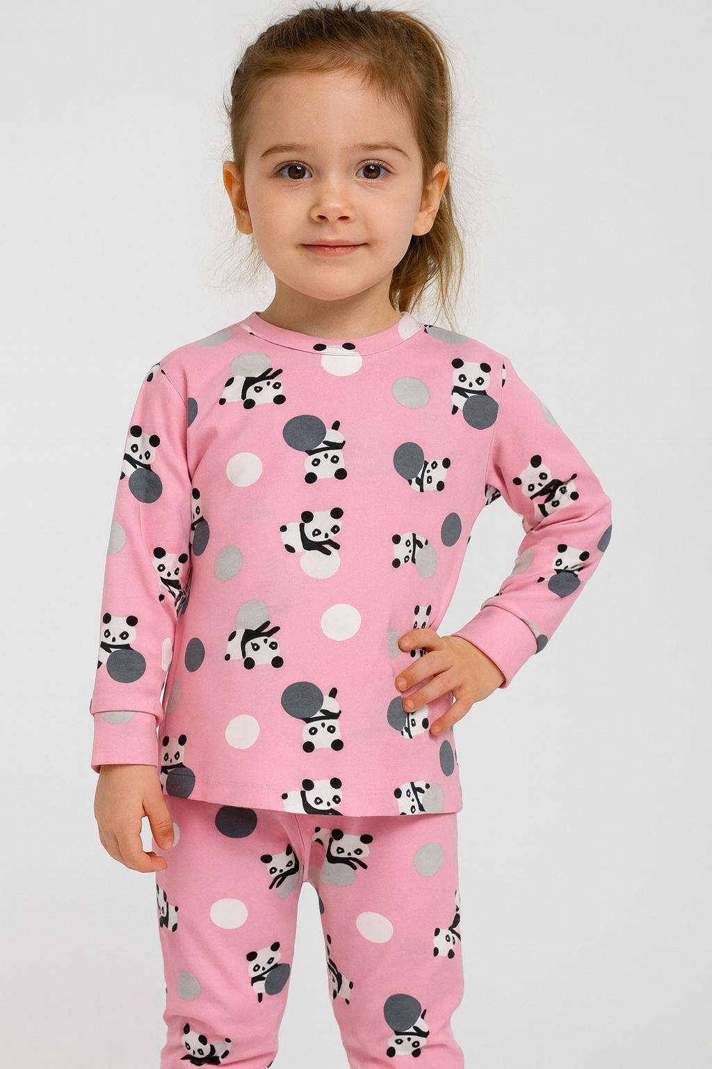 PEMBE PANDA PİJAMA TAKIMI