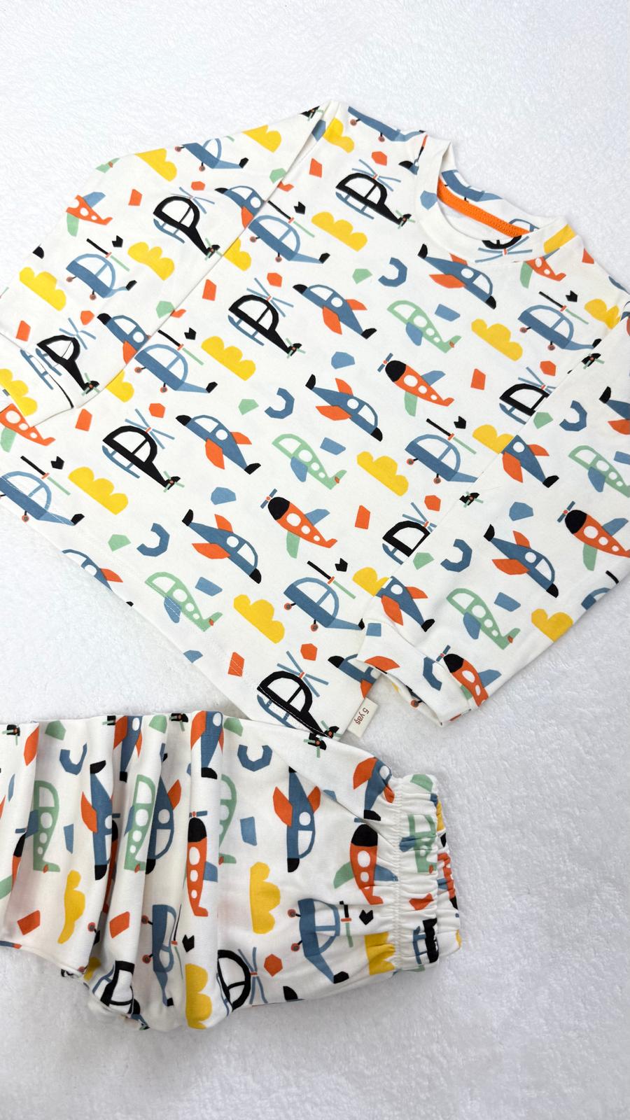 HELİKOPTER PİJAMA TAKIMI