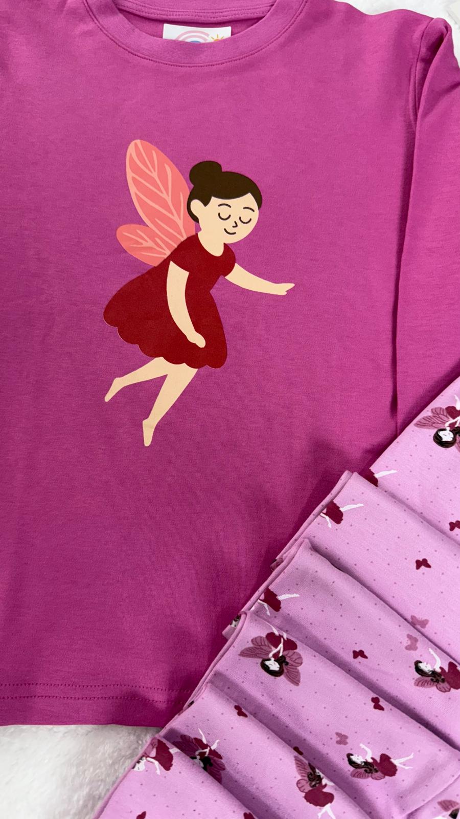 PEMBE MELEK PİJAMA TAKIMI