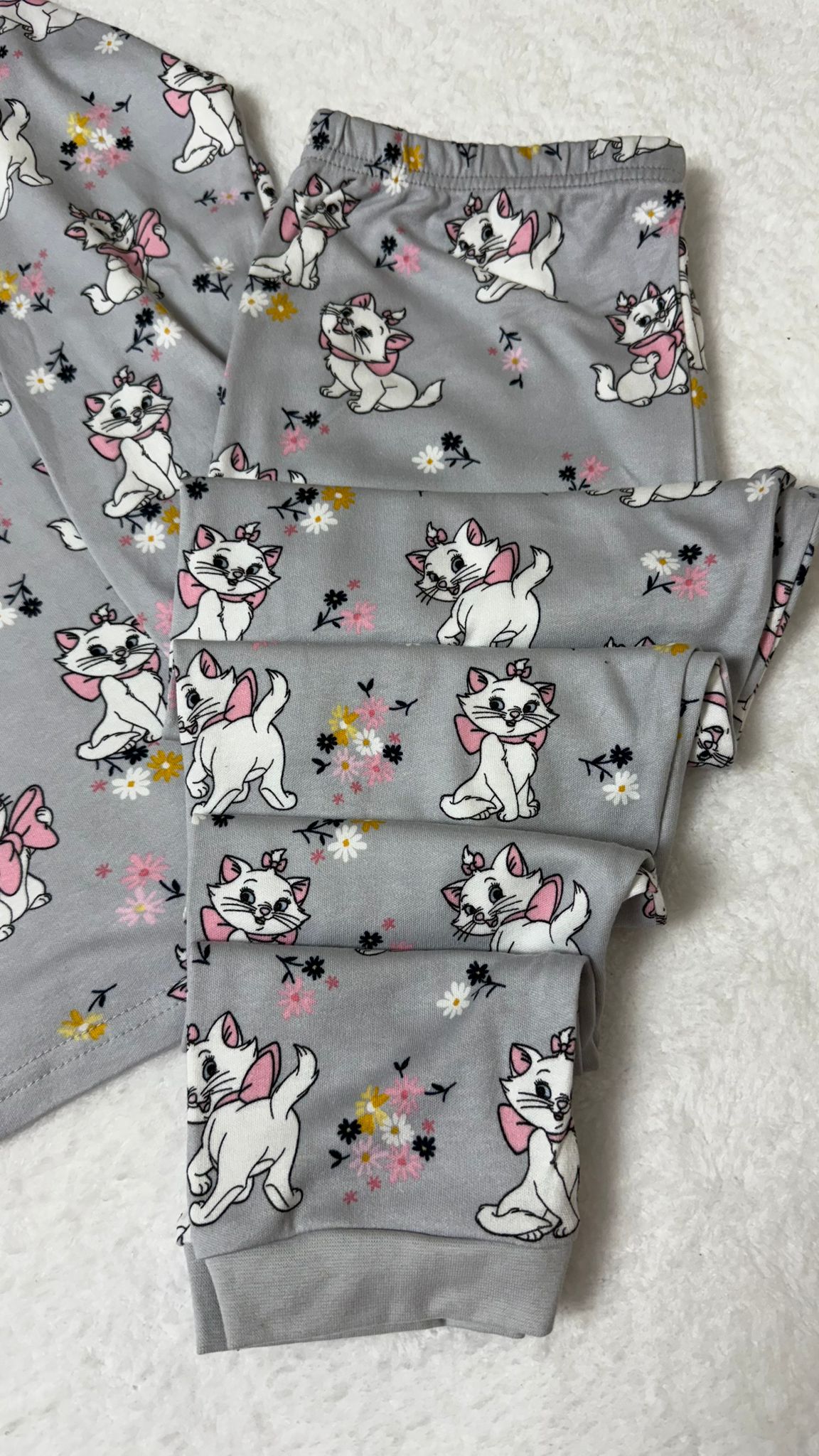 GRİ KEDİLİ PİJAMA TAKIMI