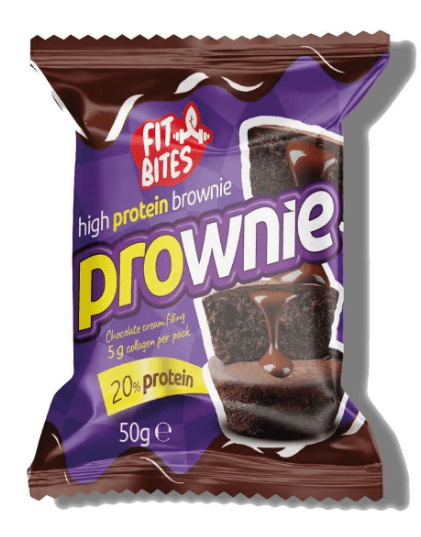 FitBites Prownie High Protein Brownie 50 Gr Chocolate Cream