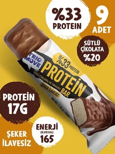 Trio Move Protein Bar 9 Adet X 50 Gr Mango & Yoğurt